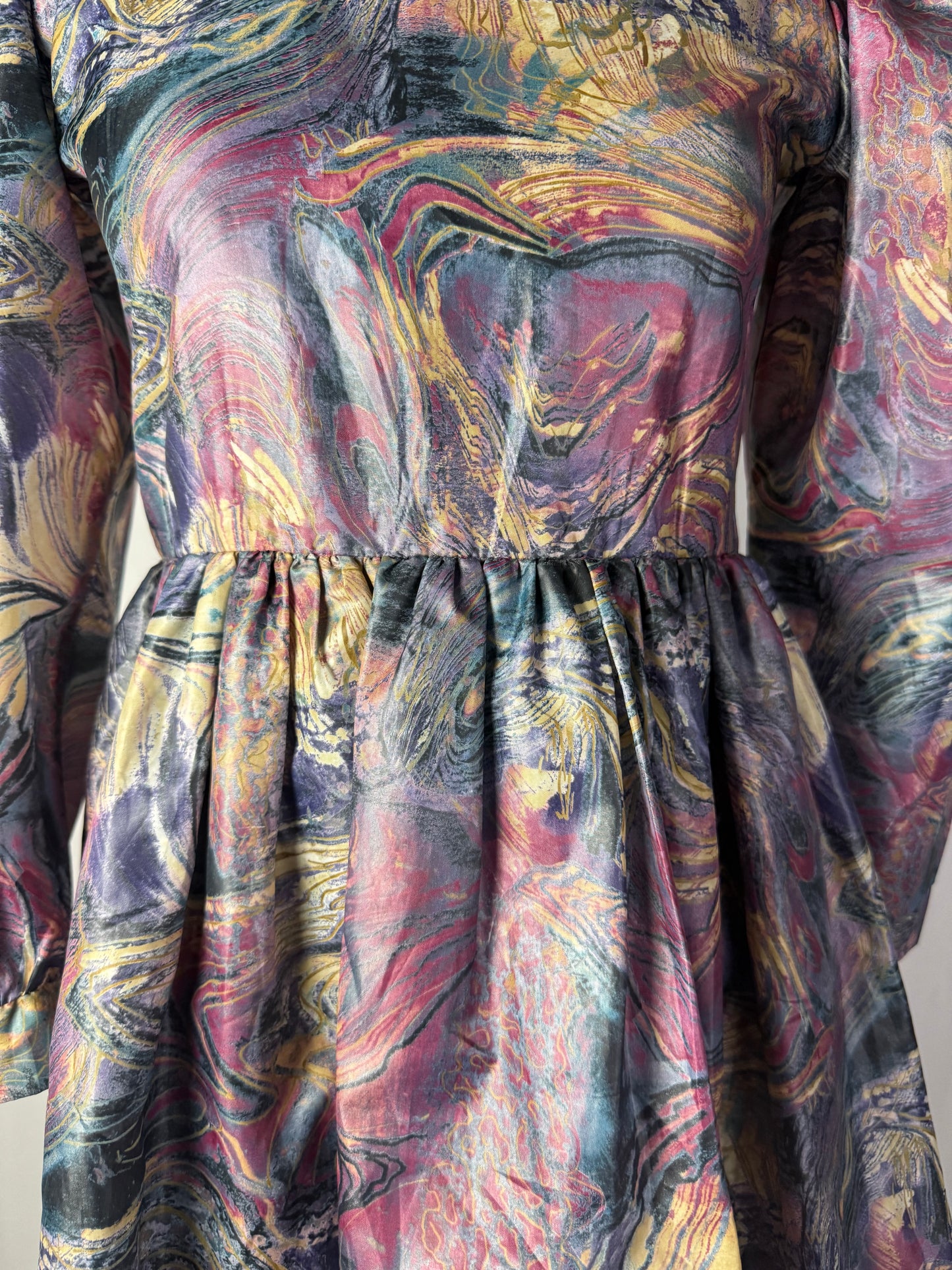 Abito anni ‘80 stampa marmorizzata - TG. 40