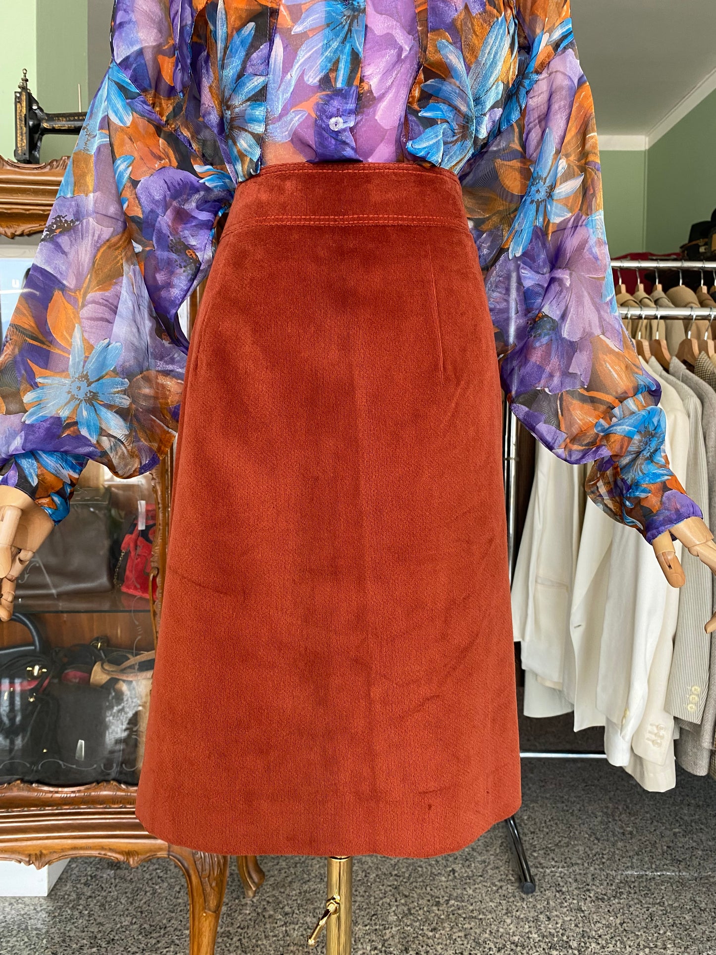 Gonna anni ‘70 ruggine - TG. 38/40