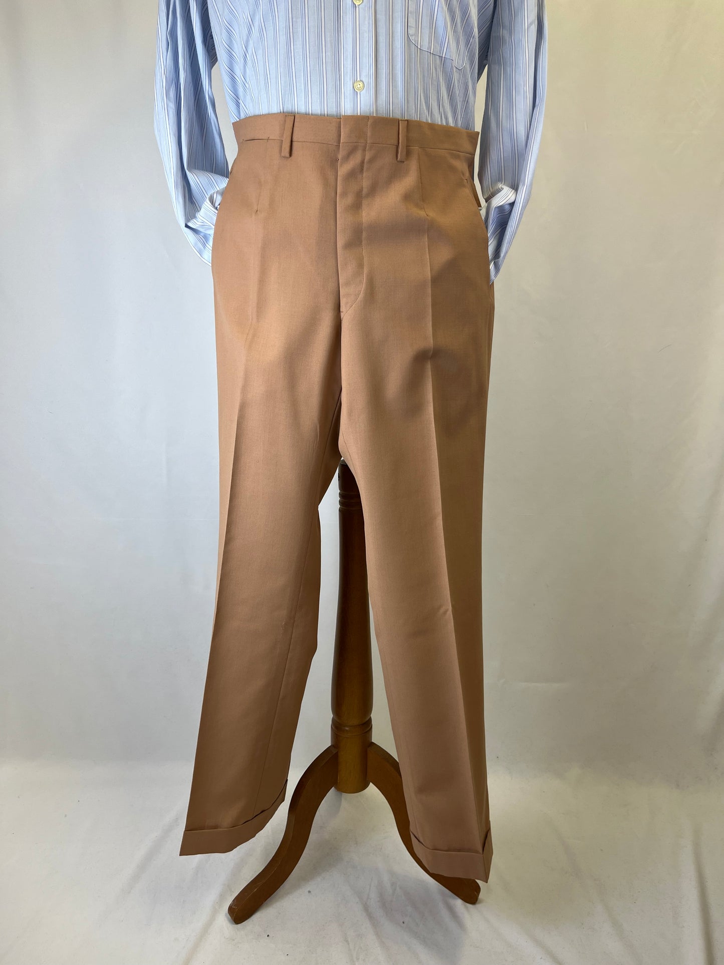 Calzoni pura lana beige tg. 50-52