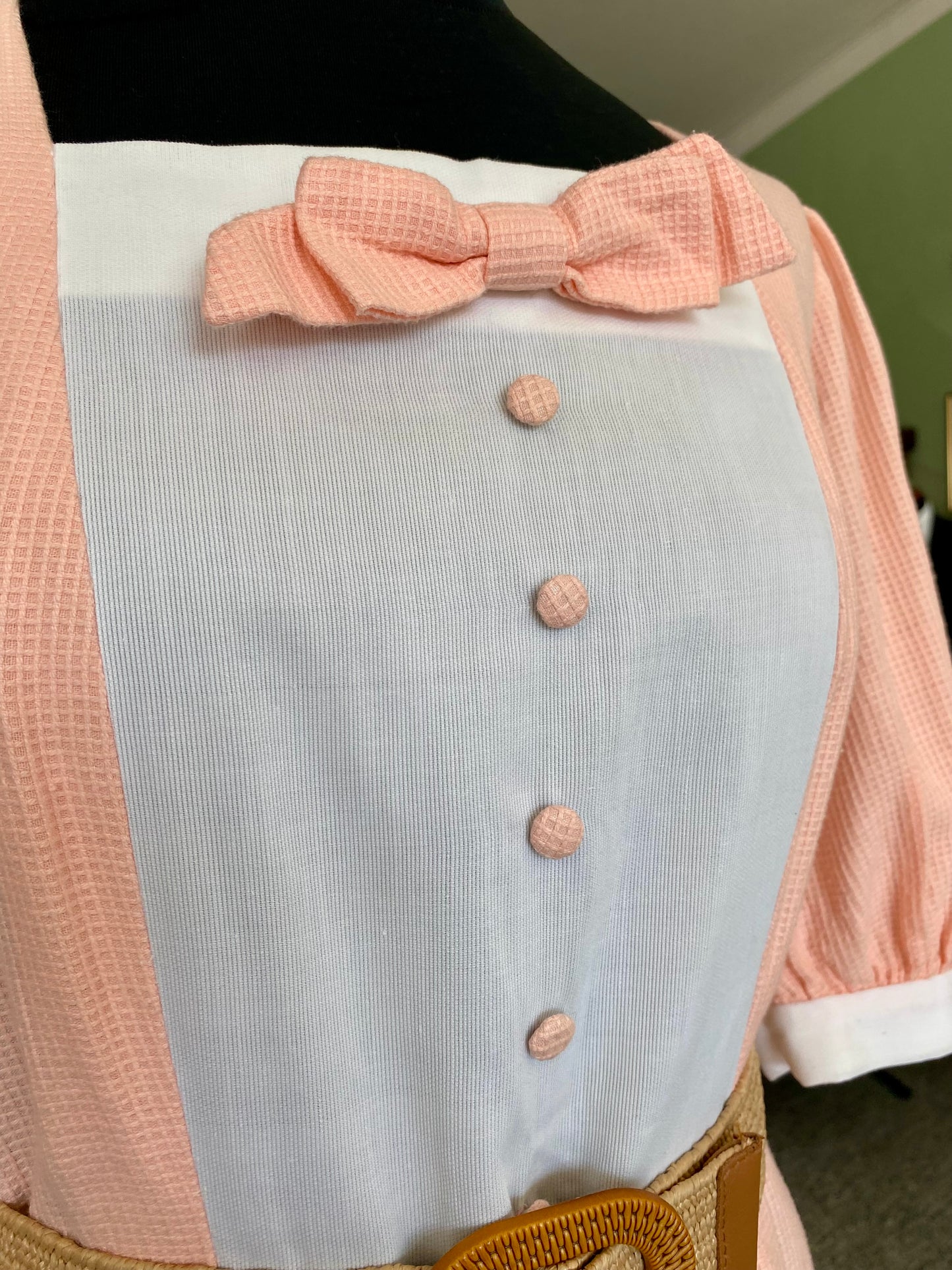Abito Vintage Sartoriale Anni ’60 in Piqué di Cotone - TG. 46