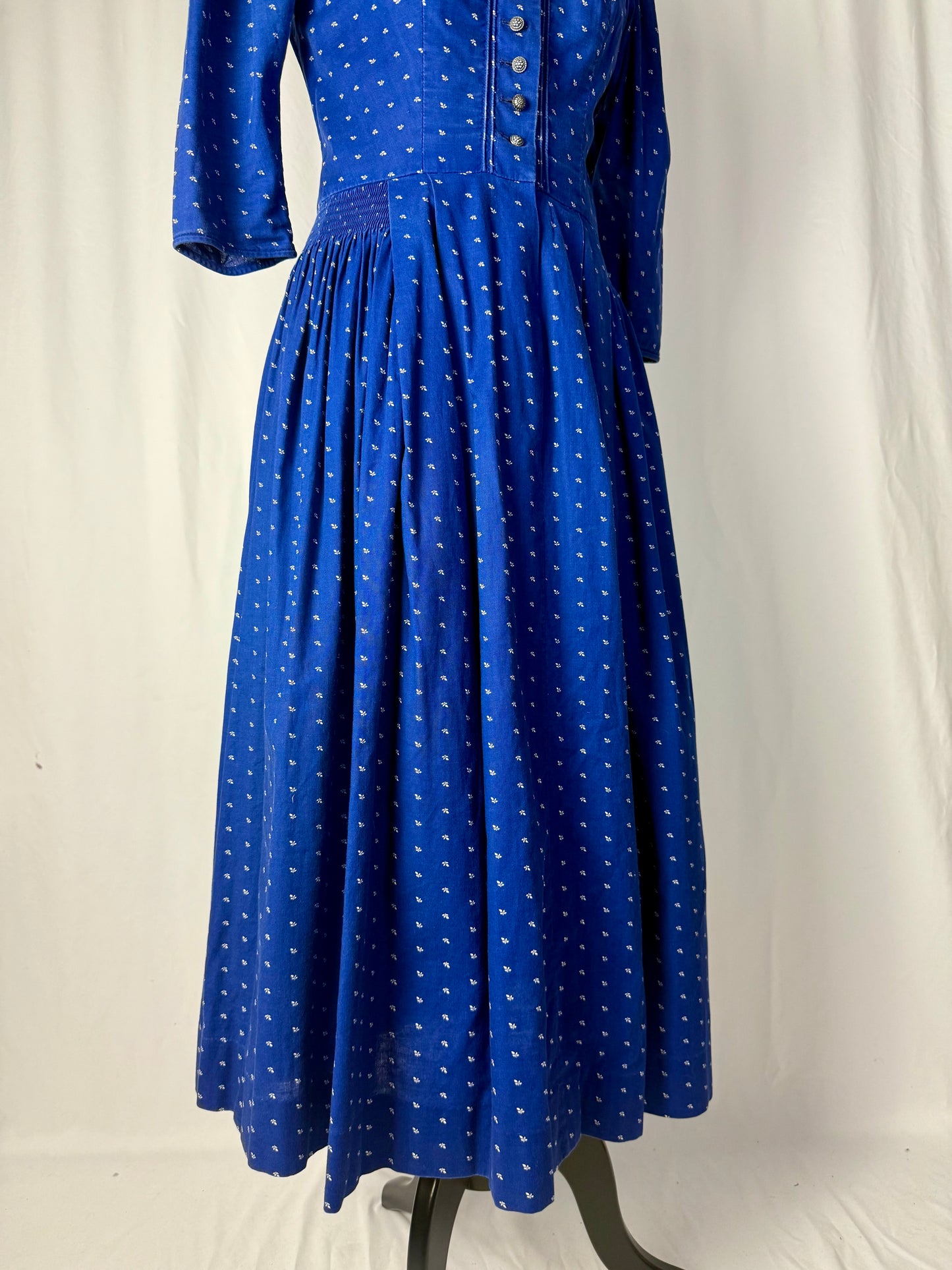 Abito tirolese blu romantico - TG. 40