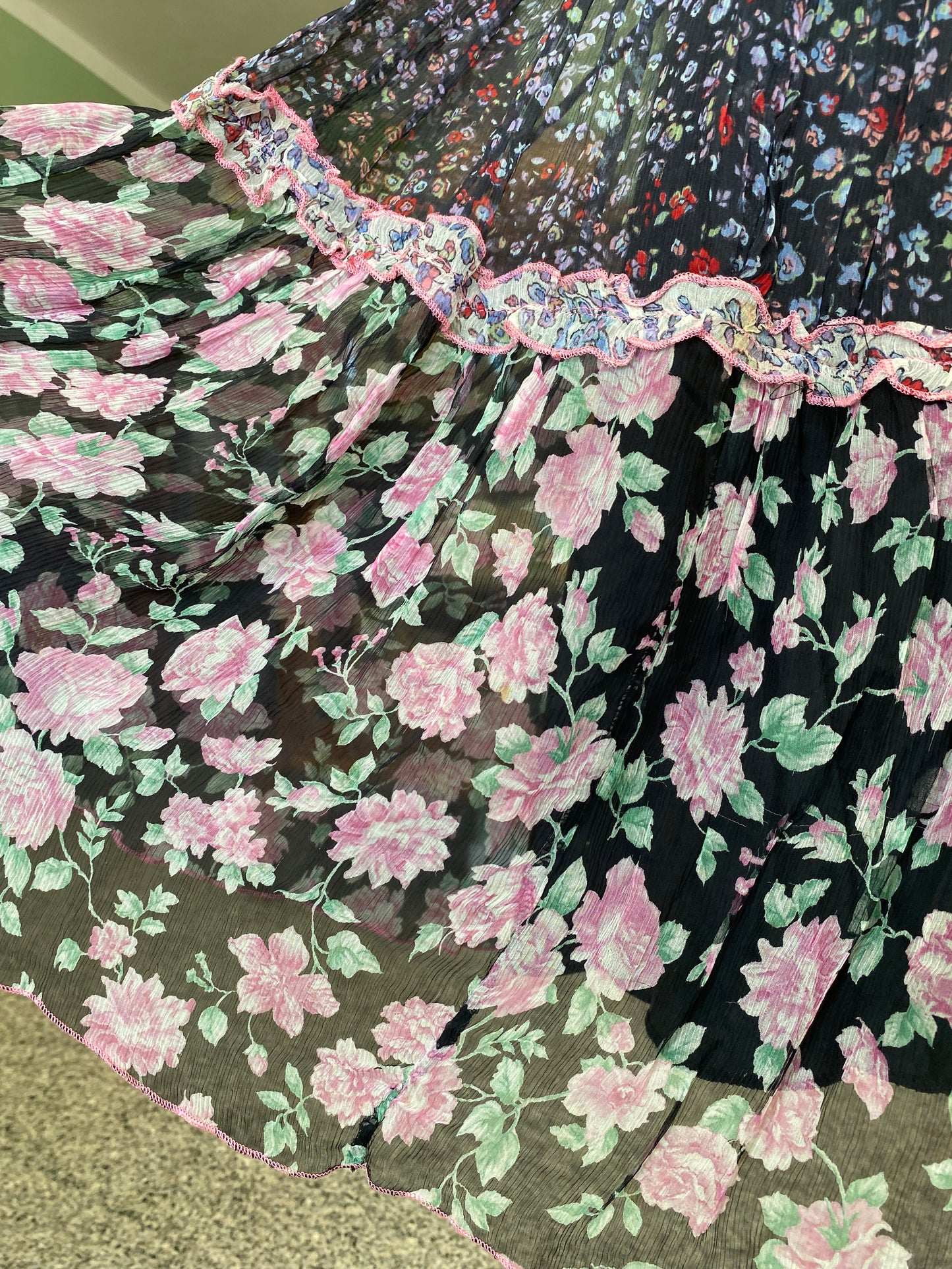 Gonna anni ‘90 in organza di seta - TG. 42/44