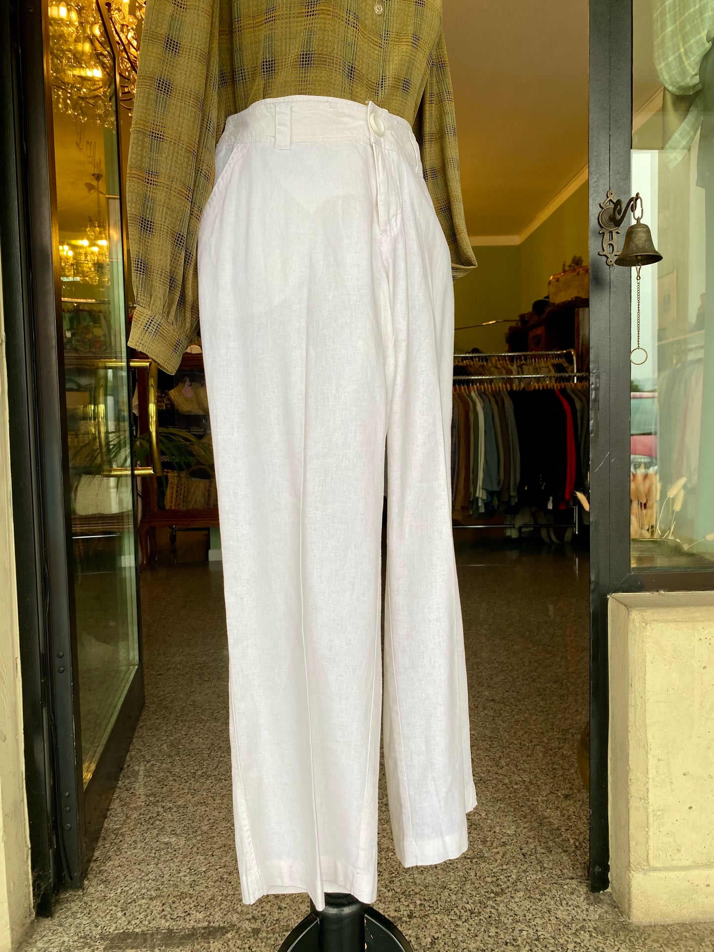 Pantaloni bianchi in cotone - TG. 40/42