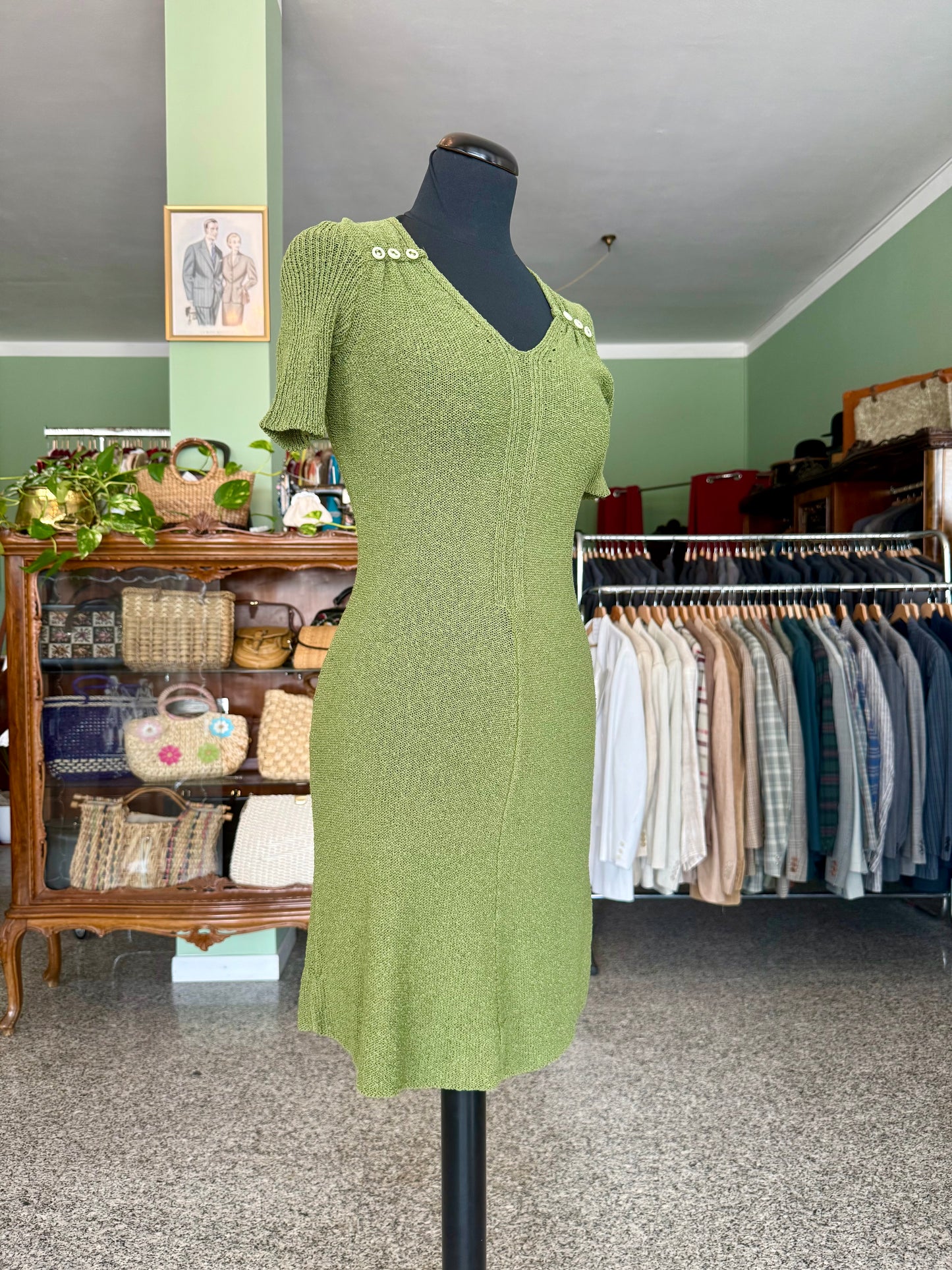 Abito in maglia Jean Blondel Paris – fatto a mano anni ’70 - TG. 36