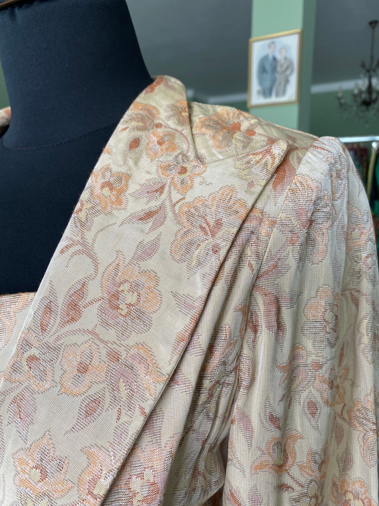 Abito sartoriale in broccato- TG. 42 circa