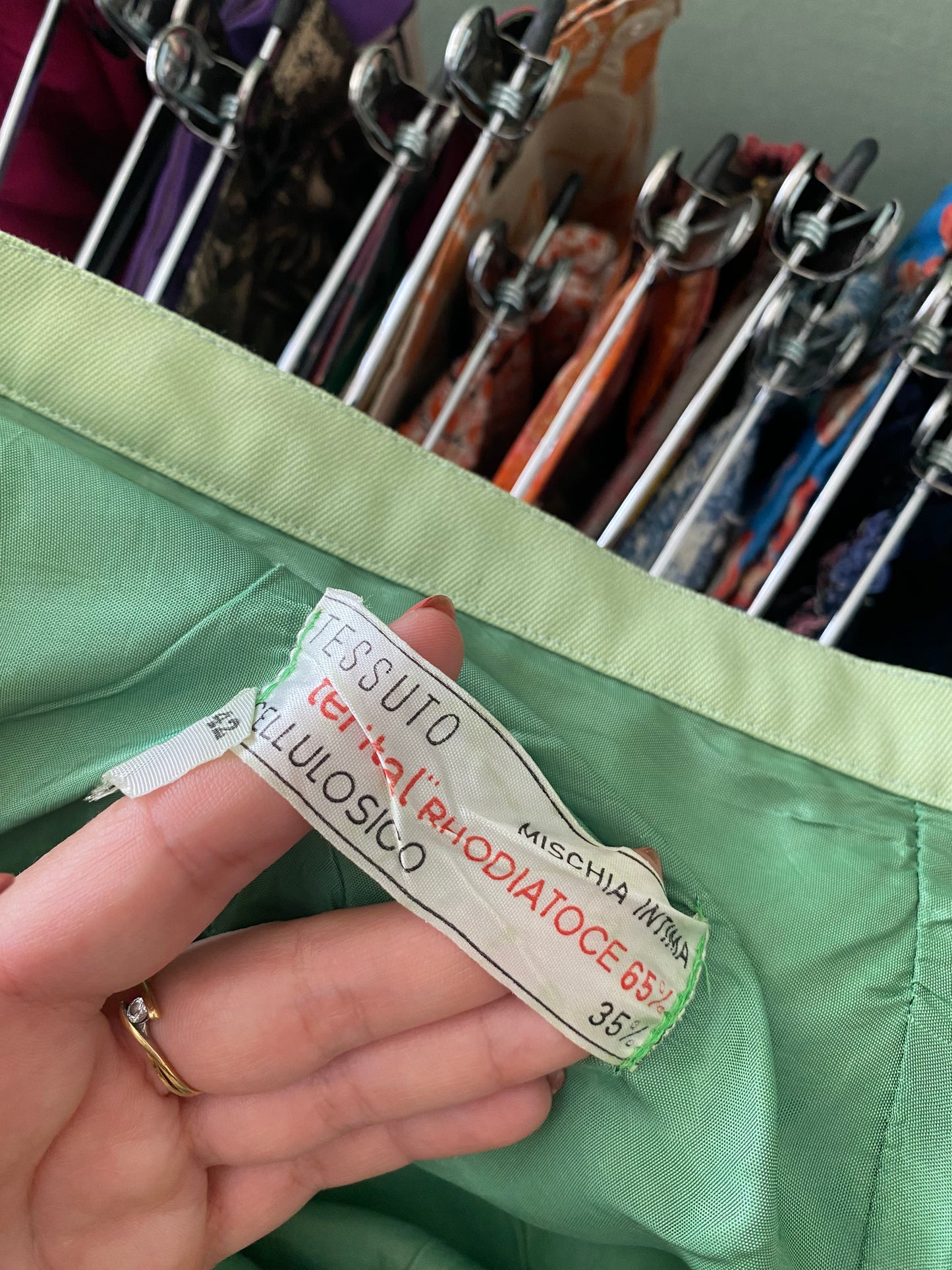 Gonna anni ‘70 verde lime 🍋🟩 - TG. 36