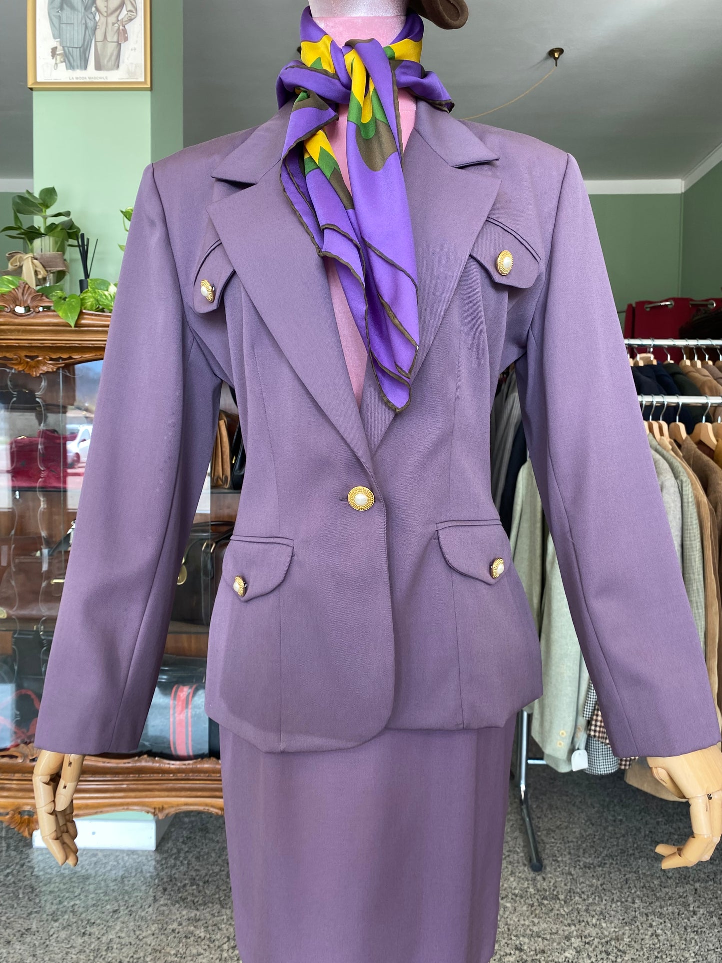Tailleur anni ‘90 color malva - TG. 40/42