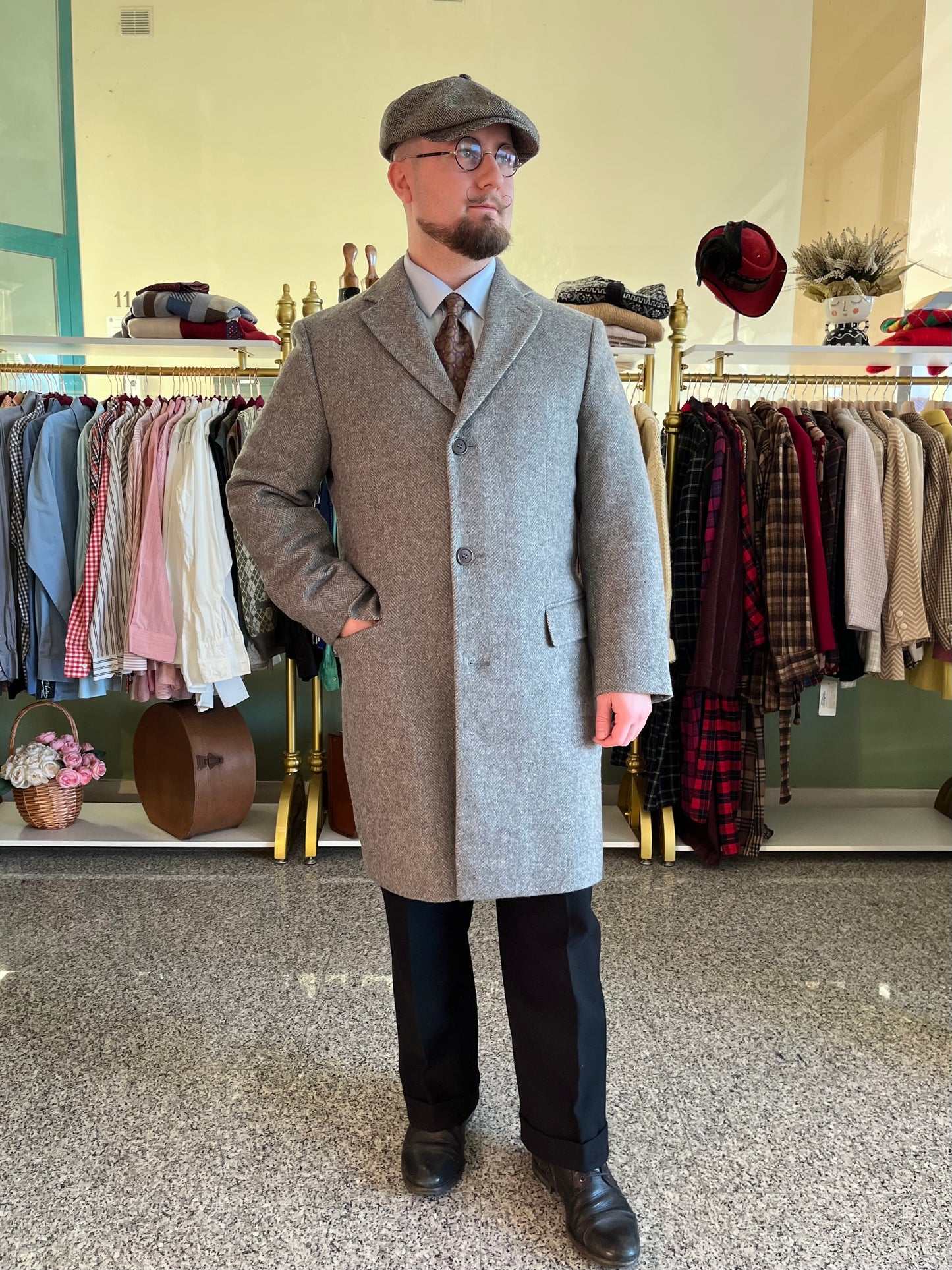 Cappotto lana anni '80 tg. 50