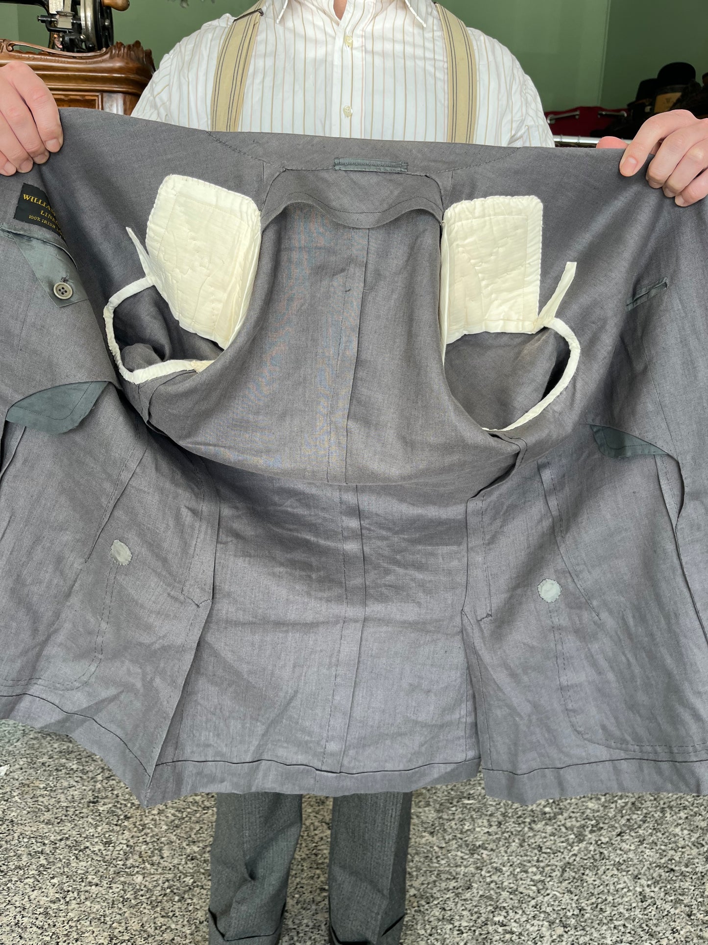 Giacca sartoriale lino tg. 44