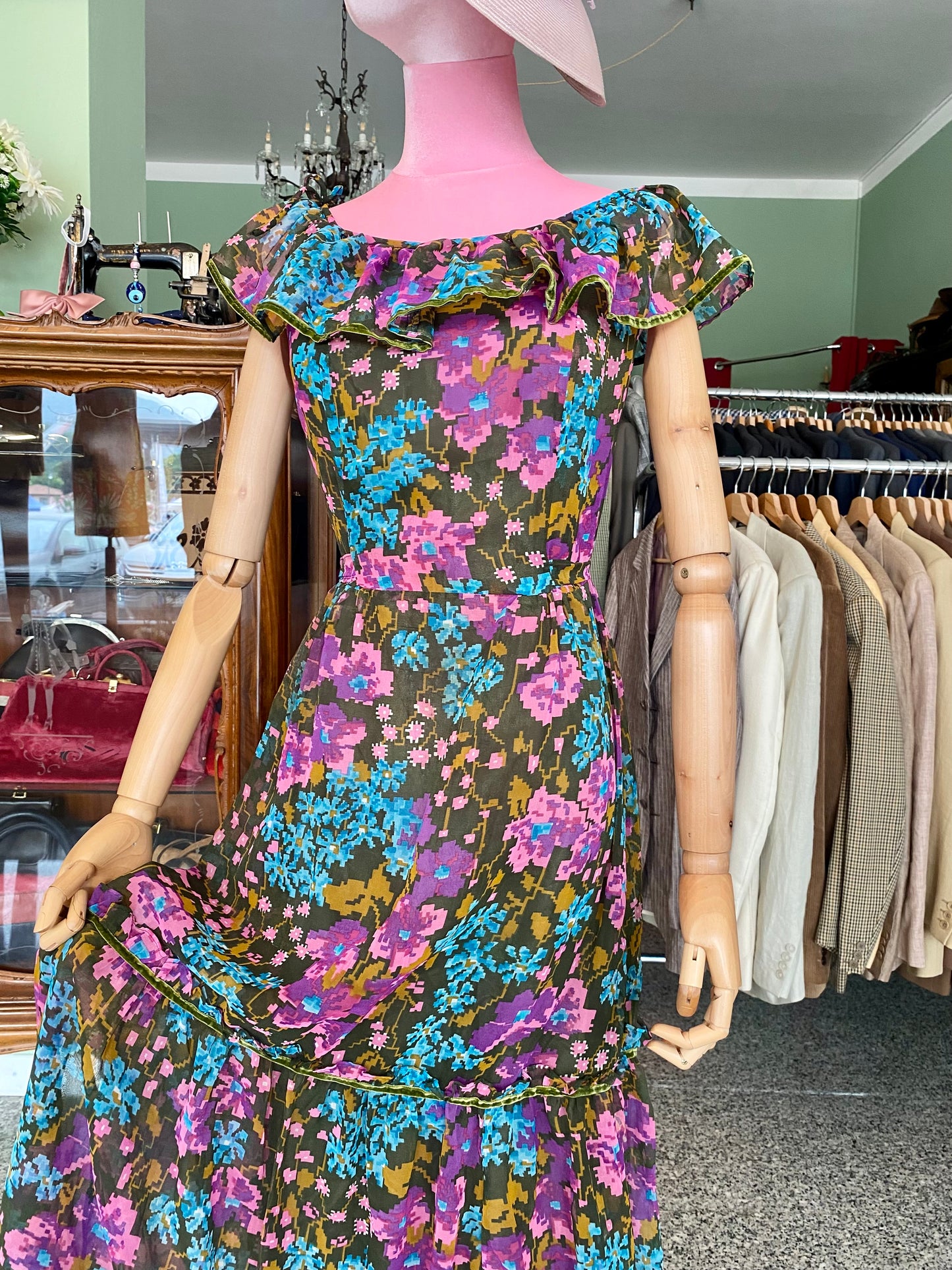 Maxi dress floreale anni ‘70 - TG. 40/42