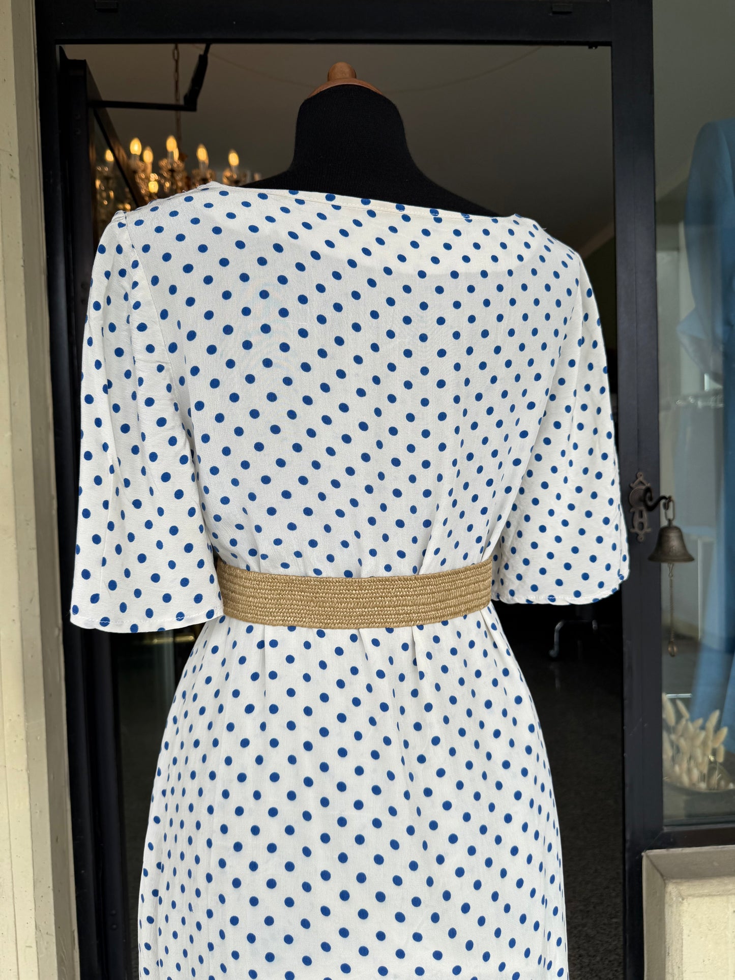 Abito sartoriale in seta a pois - TG. 46/48