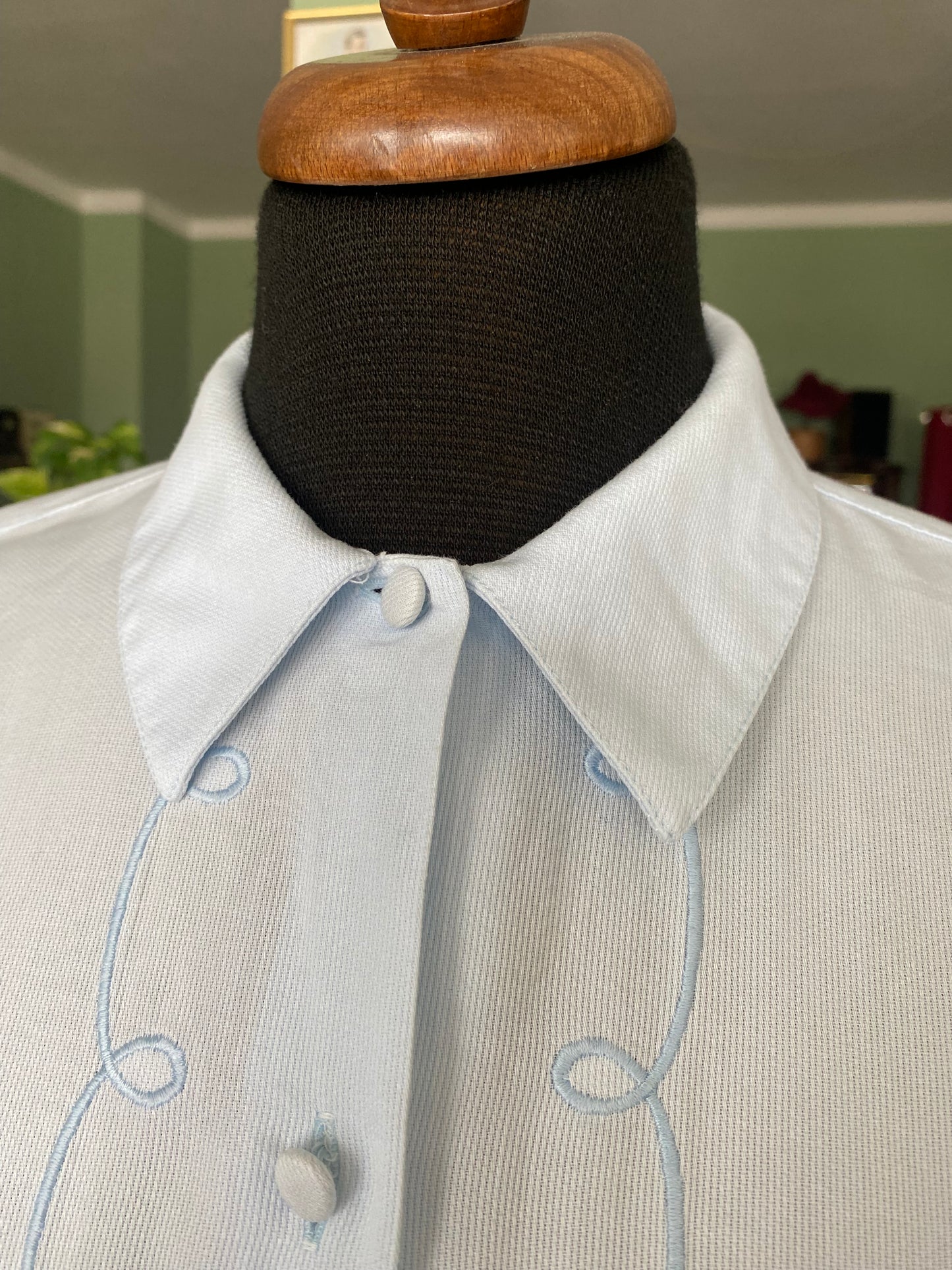 Camicia azzurra in 100% cotone - TG. 40/42