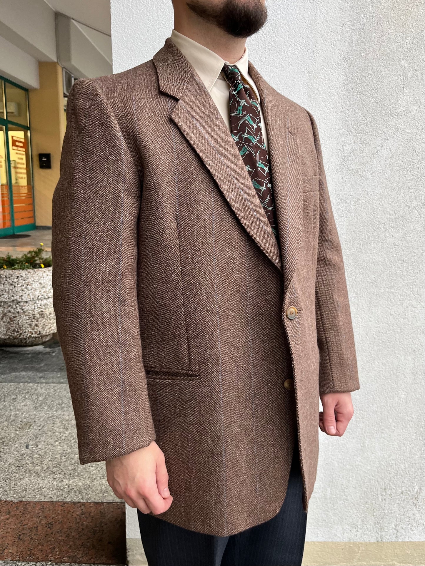 Giacca tweed anni ‘80 tg. 54
