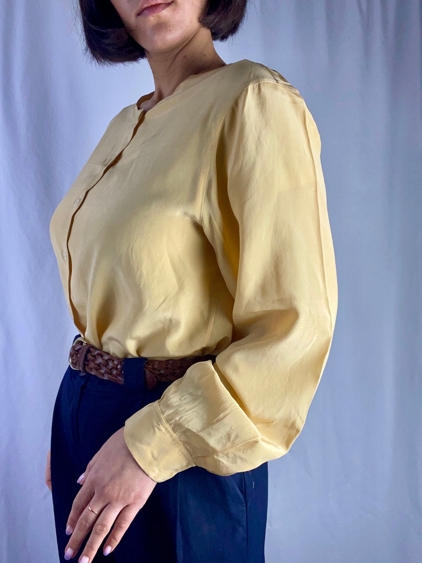 Camicia gialla in seta - TG. 42/44