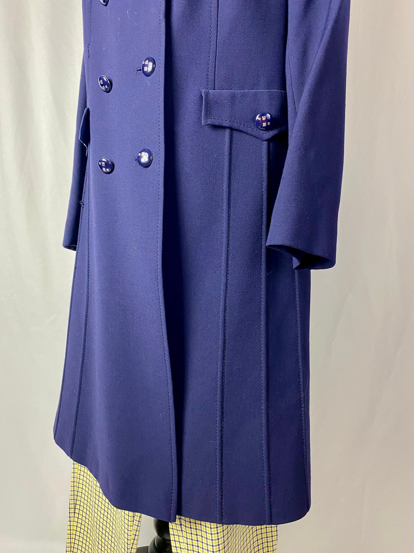 Cappotto anni ‘70 blu navy - TG. 42 circa