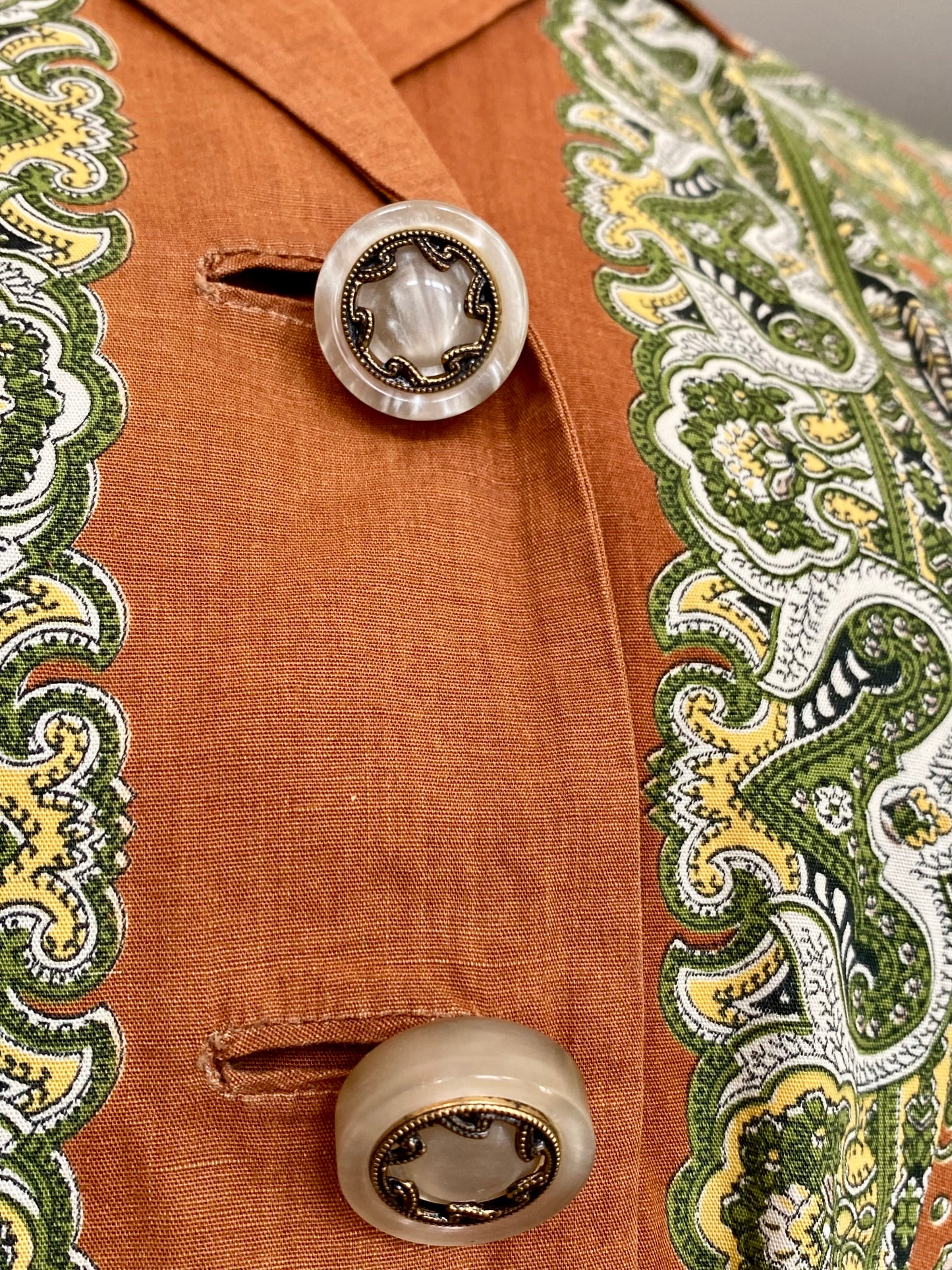 Abito fine anni ‘50 fantasia cashmere - TG. 40