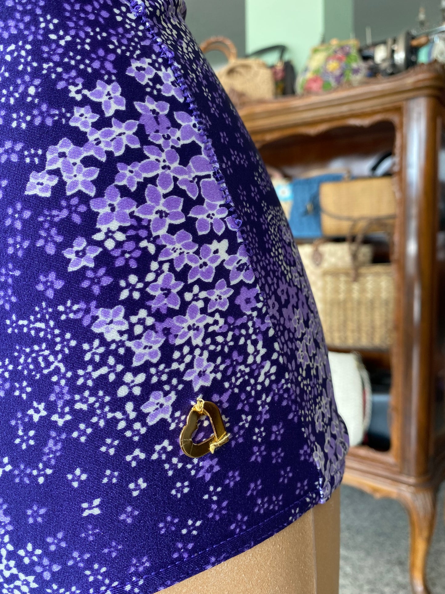 Costume da bagno anni ‘70 violetta - TG. 44