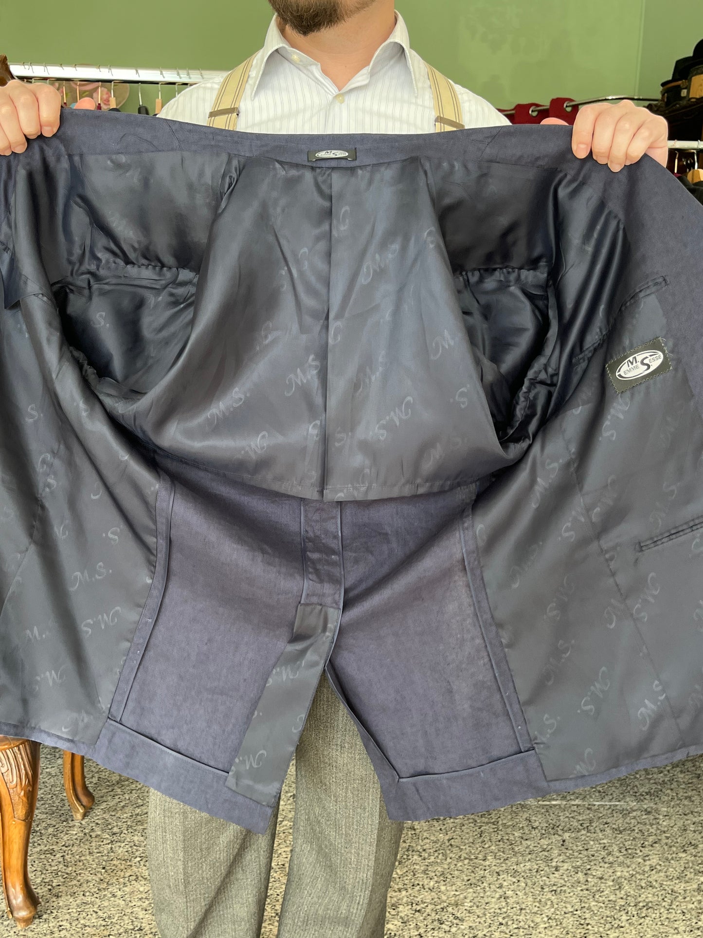 Giacca anni ‘80 blu tg. 50-52