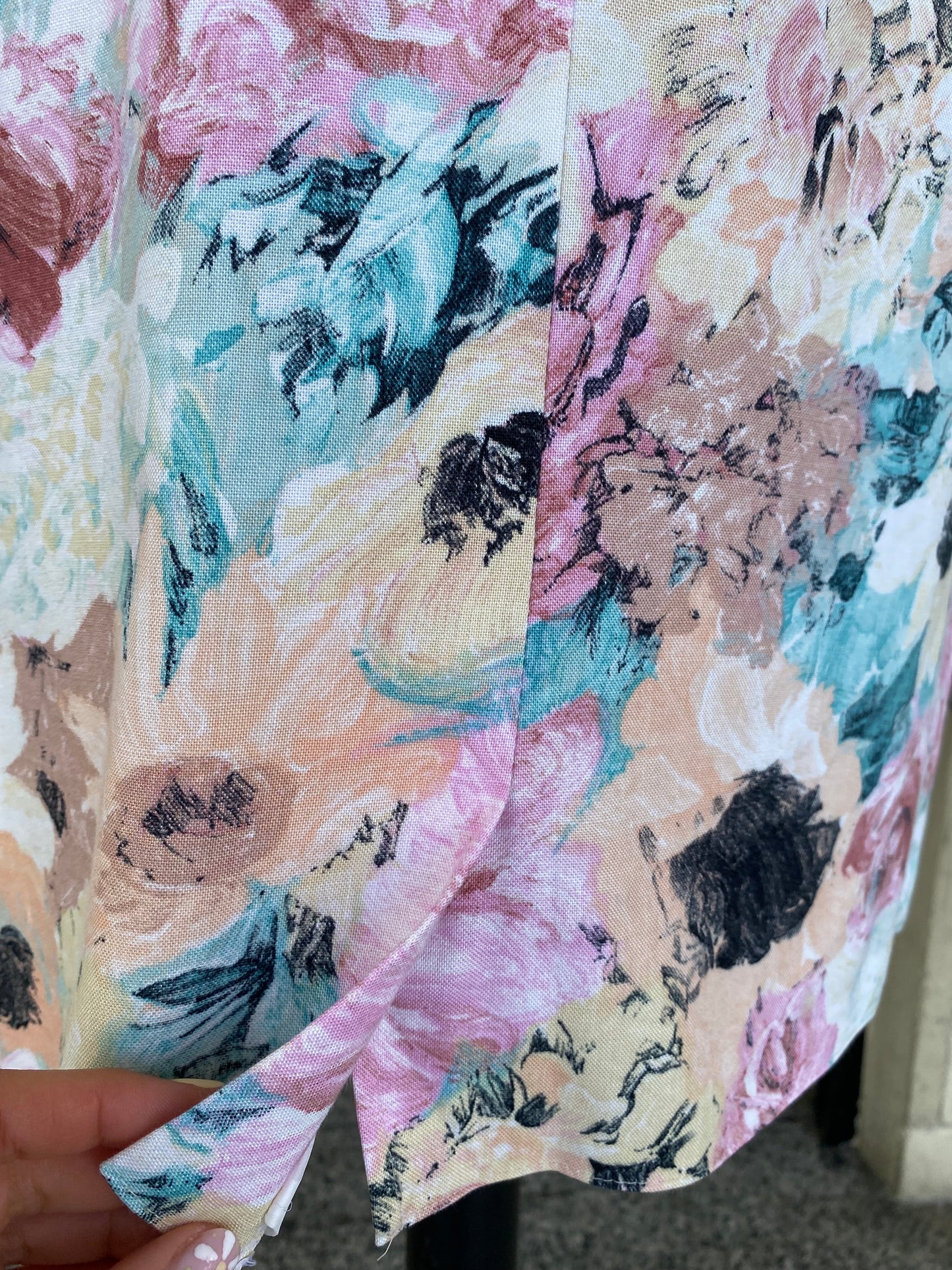 Gonna in cotone stampa floreale - TG. 46