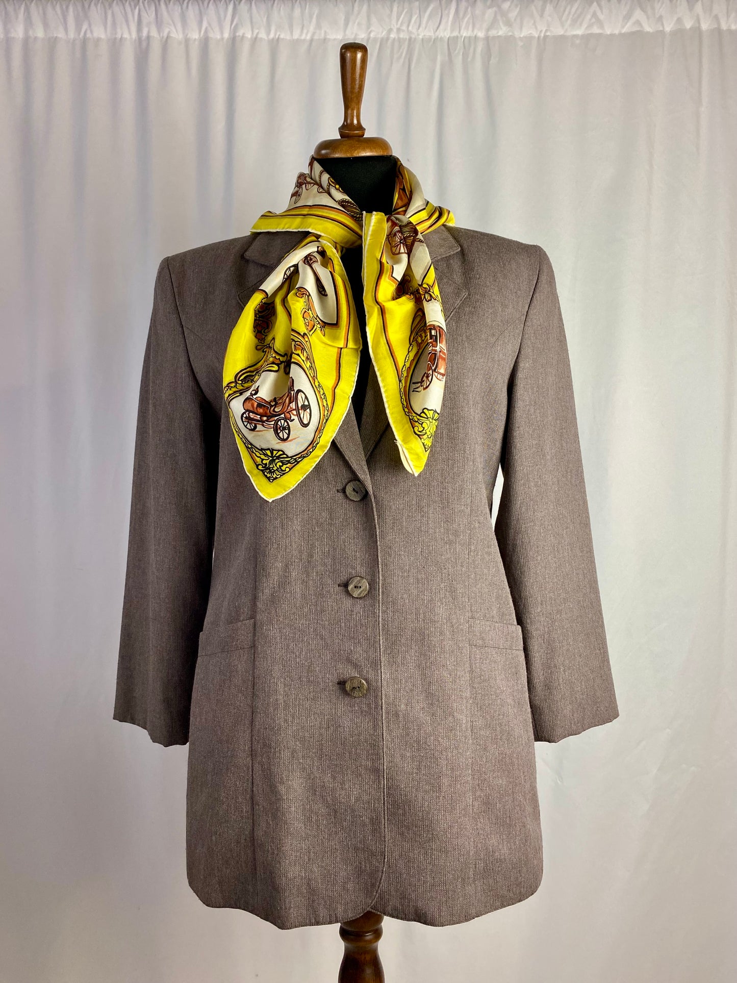 Foulard in seta con carrozza
