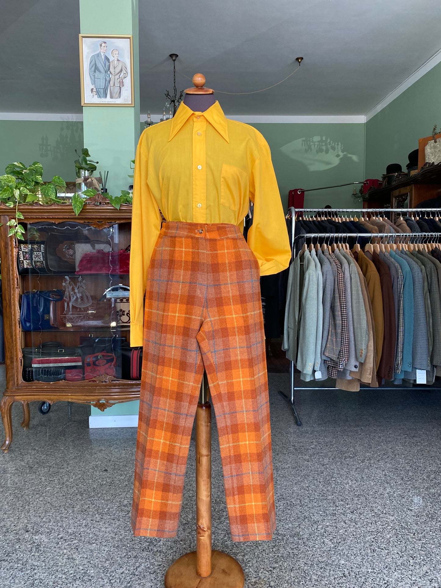 Pantaloni anni ‘70 a quadri - TG. 38/40