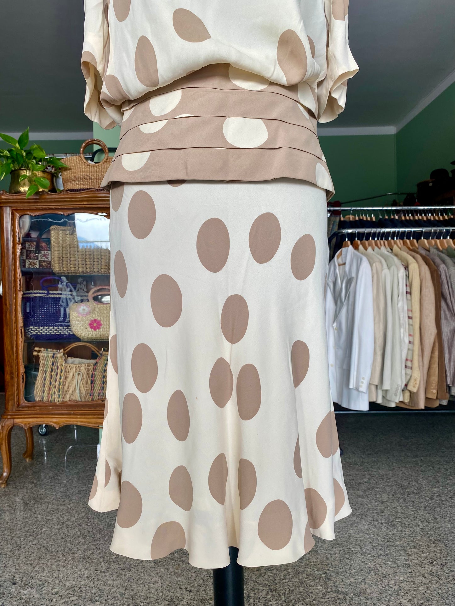 Abito sartoriale a pois grandi - TG. 40 circa