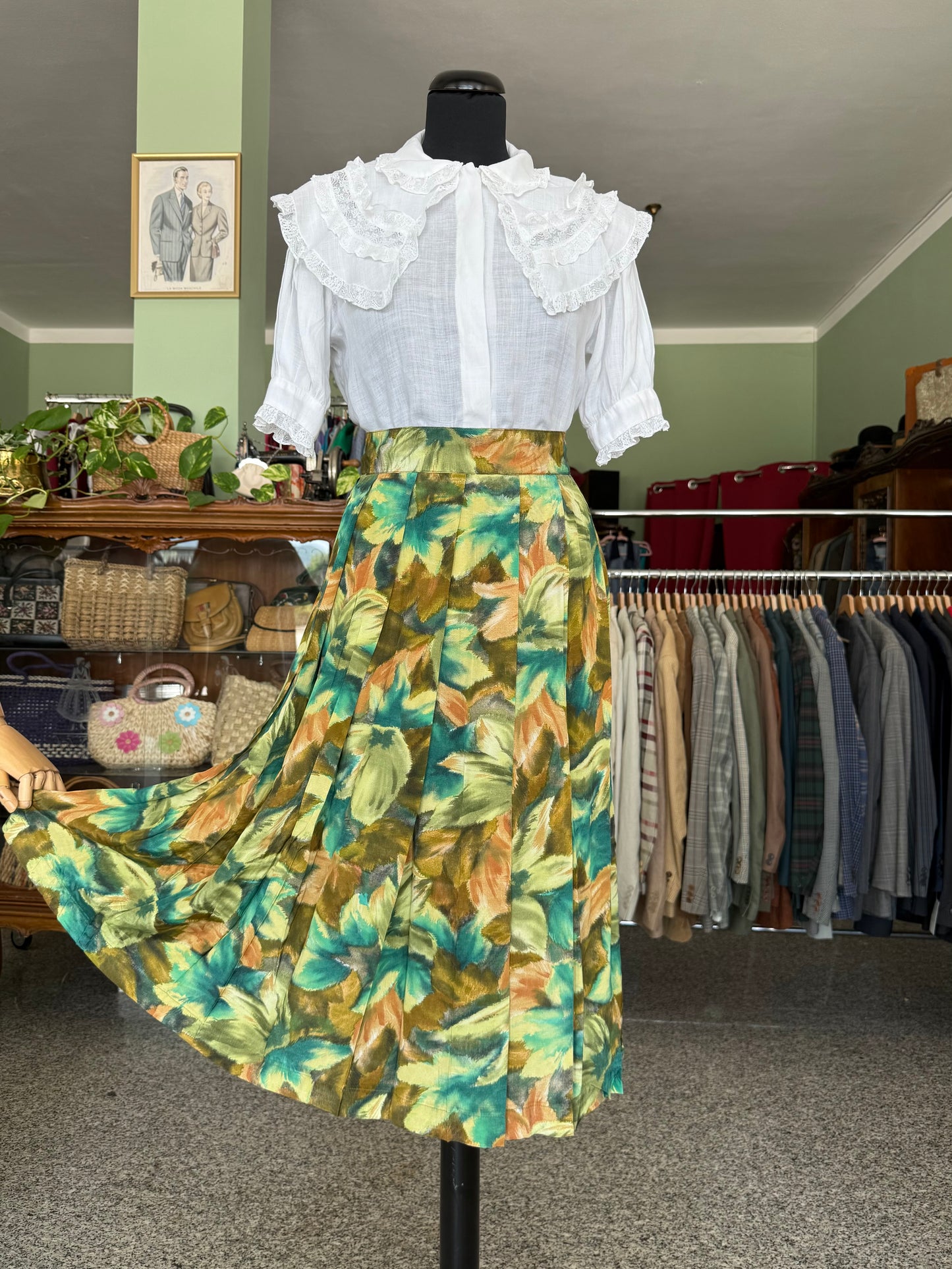 Camicia in garza di cotone anni ‘40 - TG. 38/40