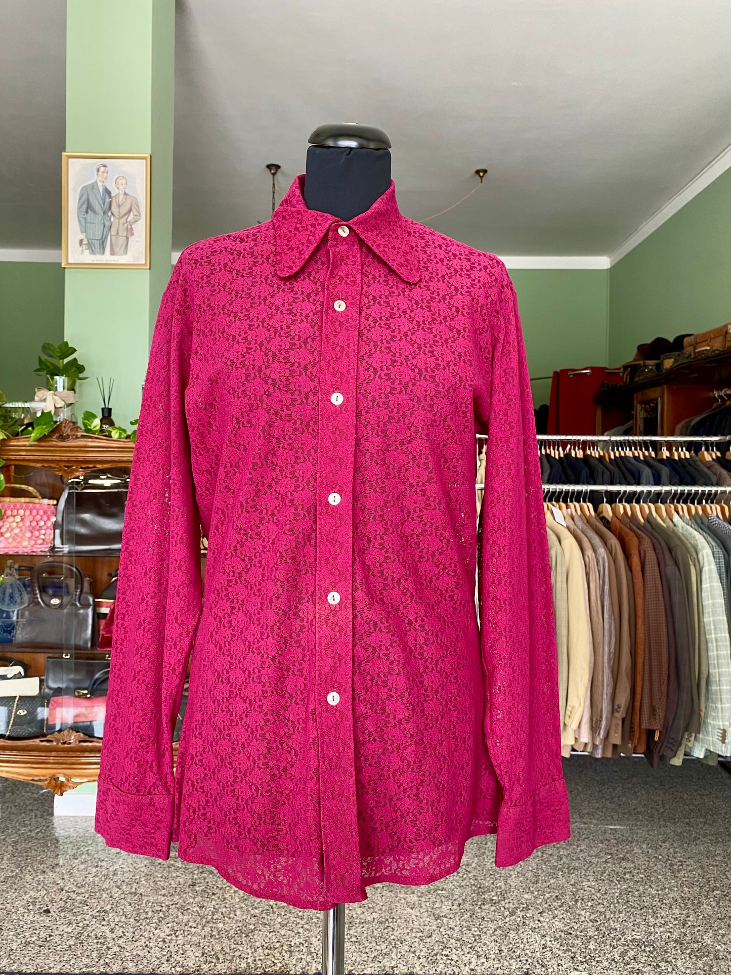 Camicia color vinaccia - TG. 42/44 circa