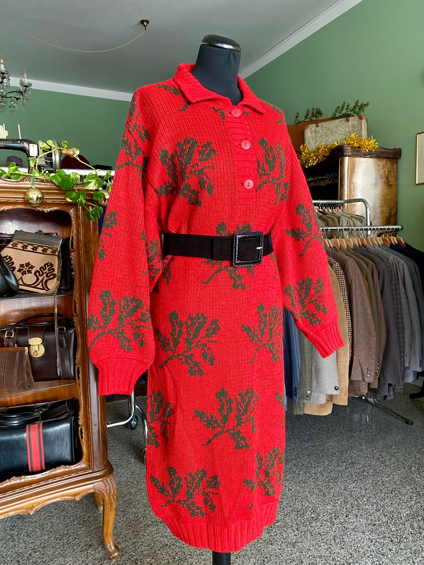 Abito in lana con aghifogli - TG. 42/44/46