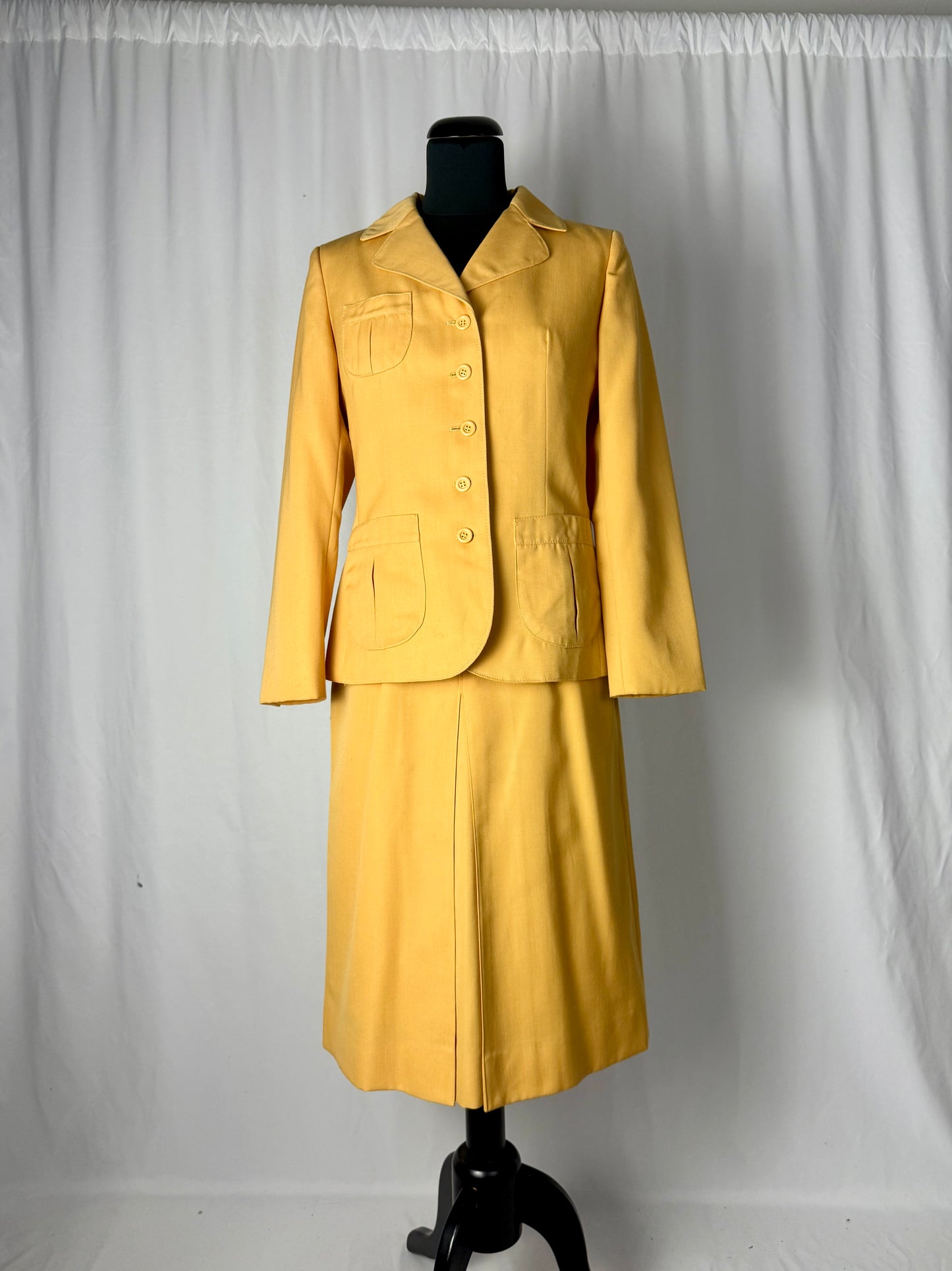 Tailleur anni ‘70 giallo ocra - TG. 40