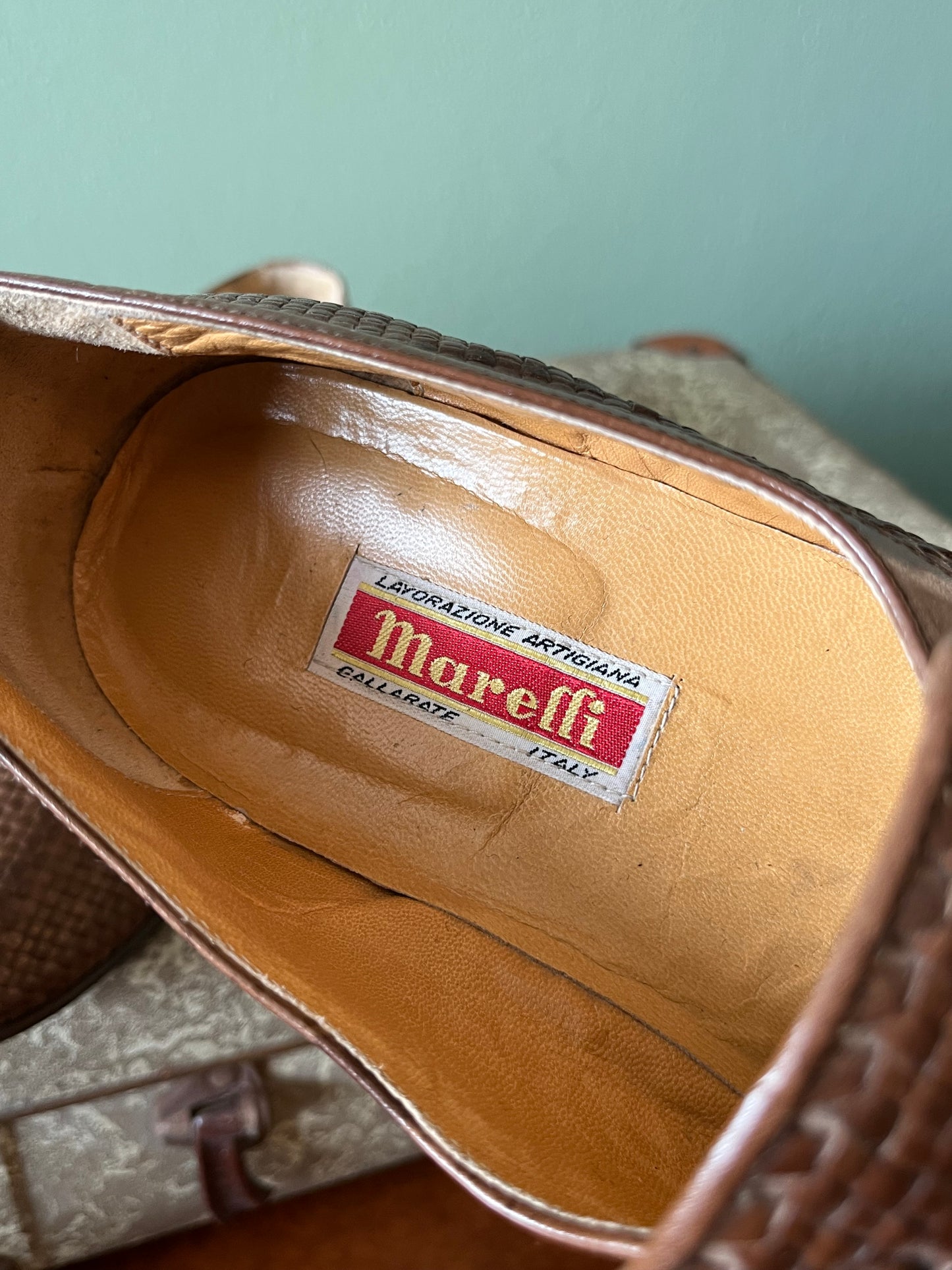 Scarpe mocassino pelle marrone tg. 42-43
