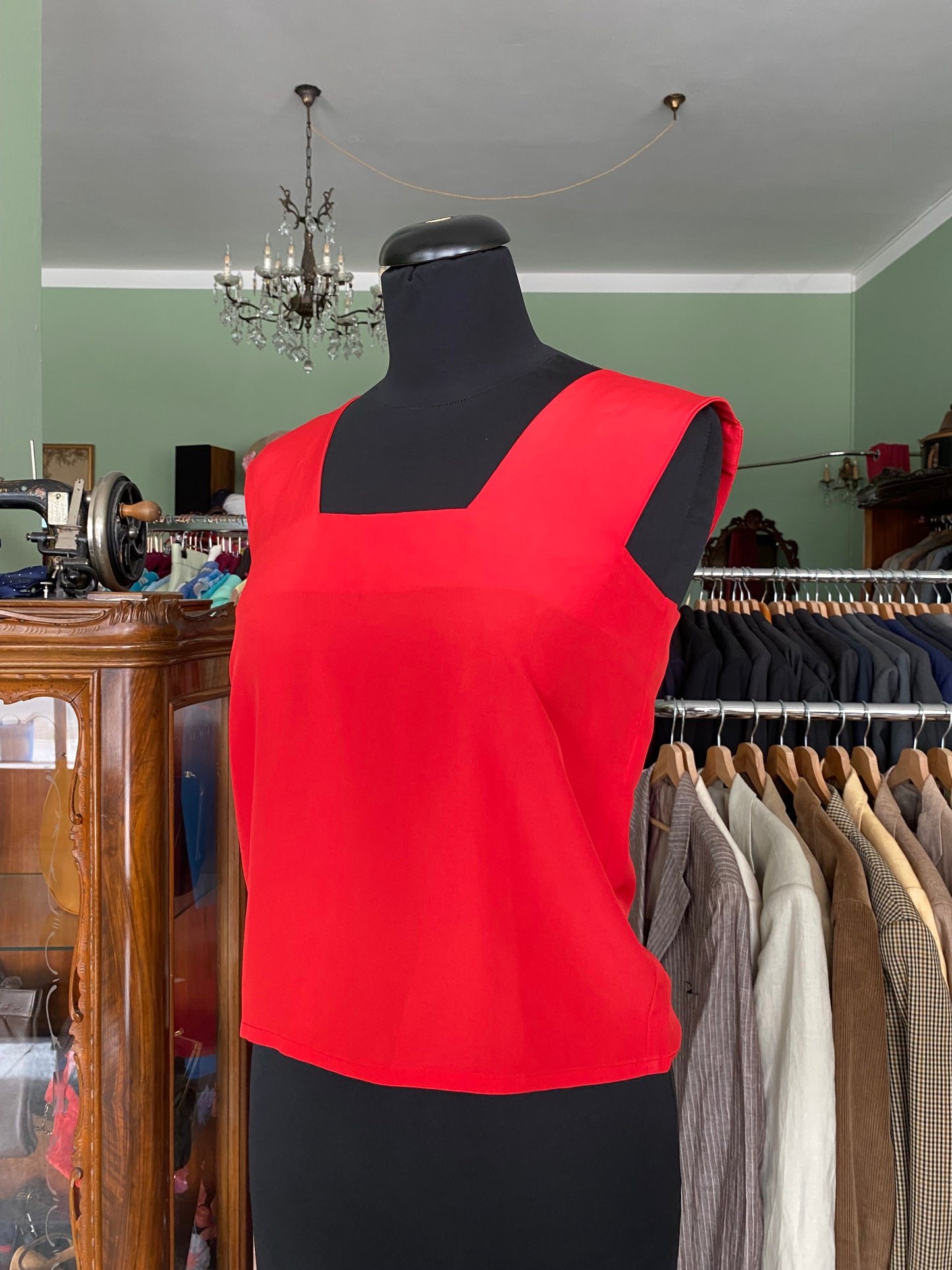 Blusa rossa crop- TG. 38/40