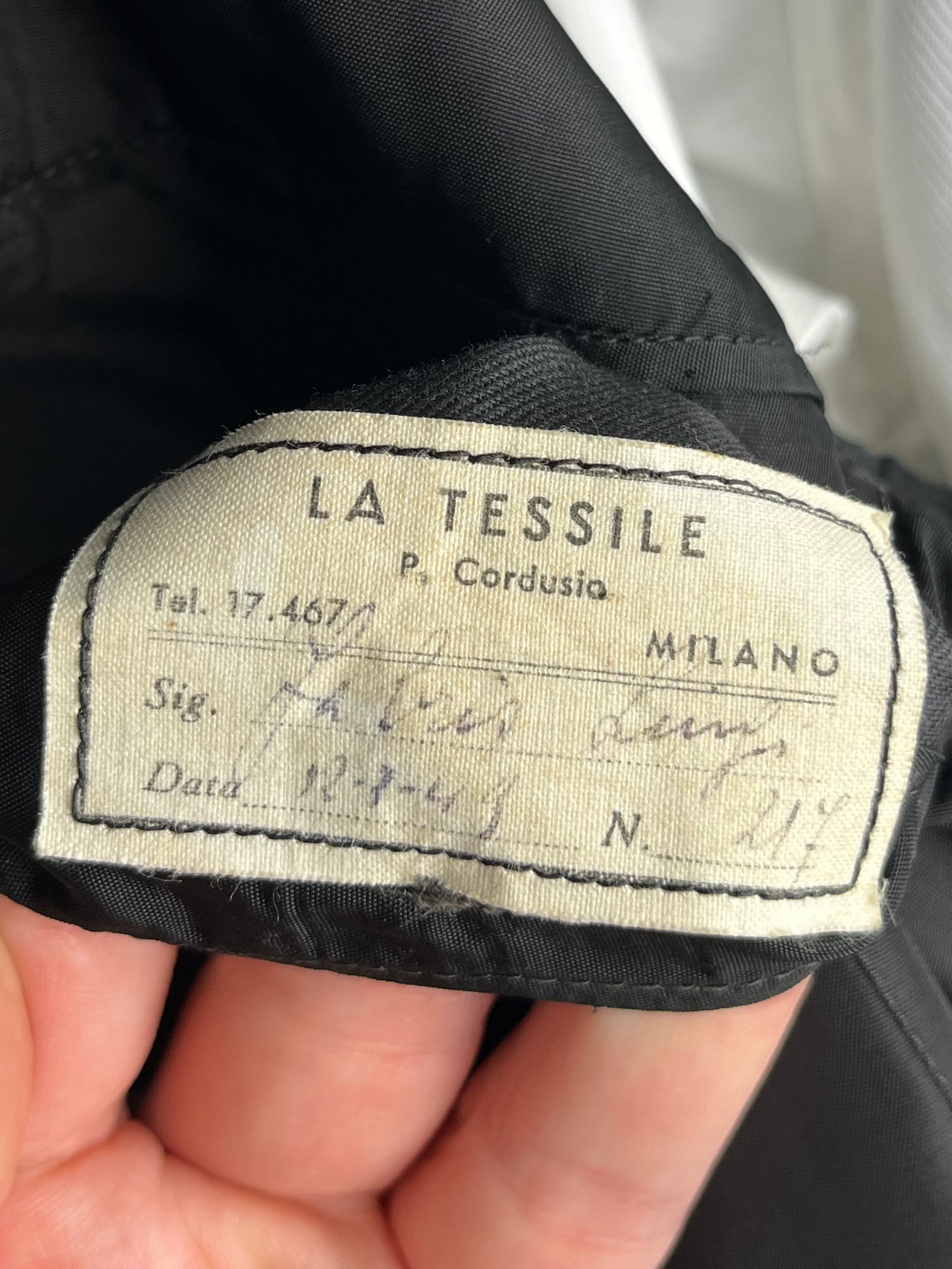 Smoking sartoriale del 1949 tg. 54-56
