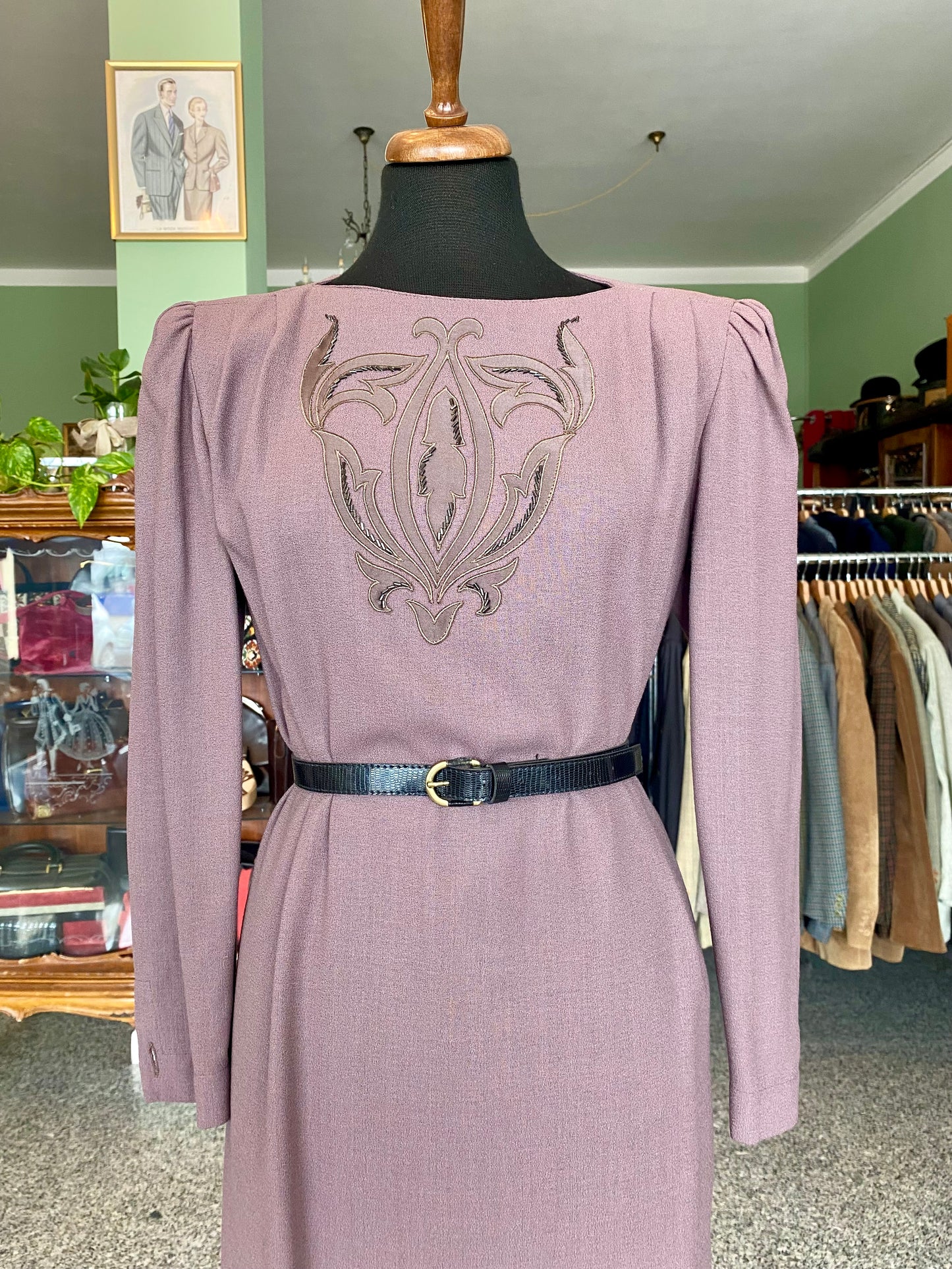 Completo abito + giacca glicine - TG. 46 circa