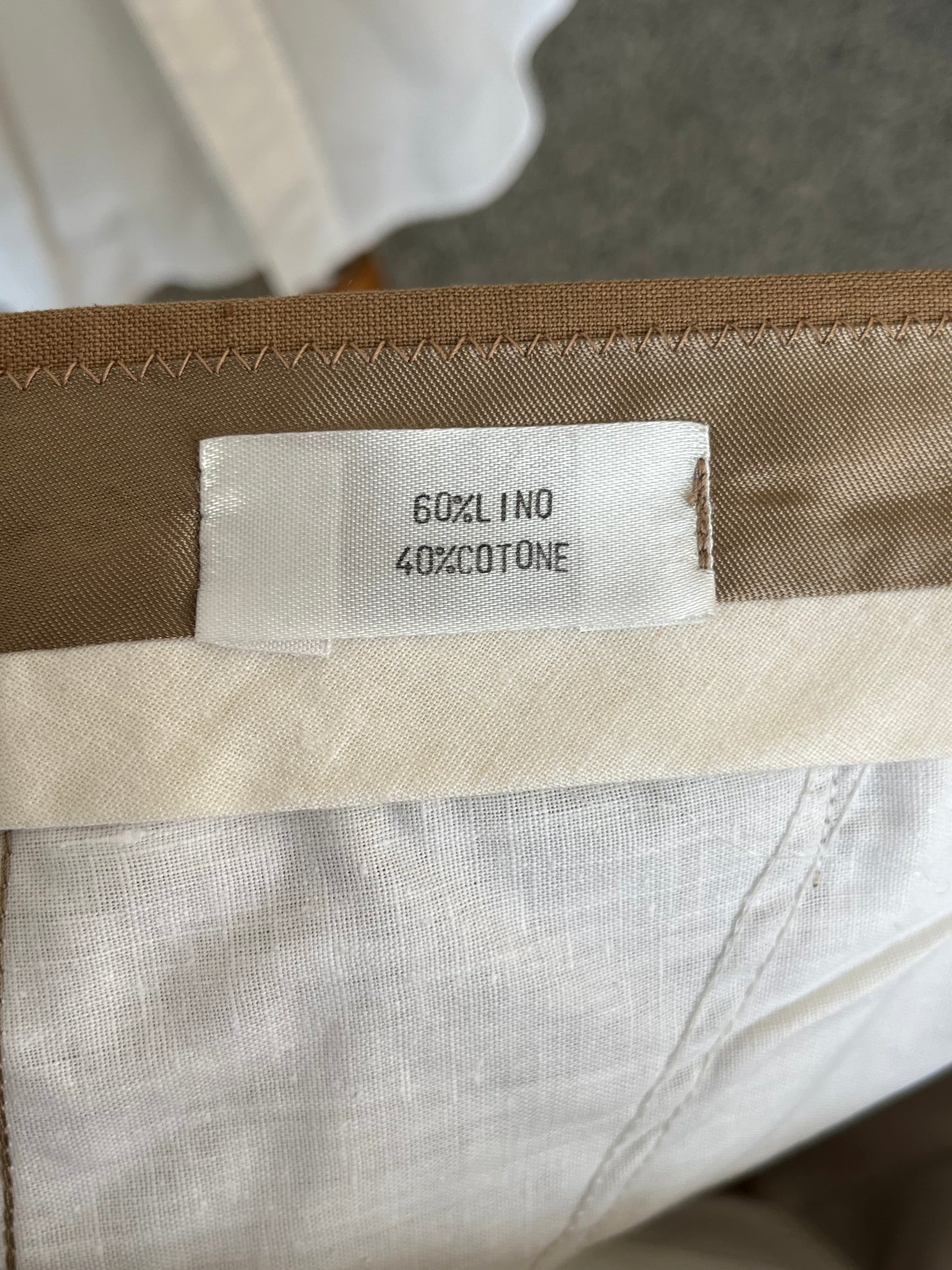 Calzoni in lino/cotone NOS tg. 46-48
