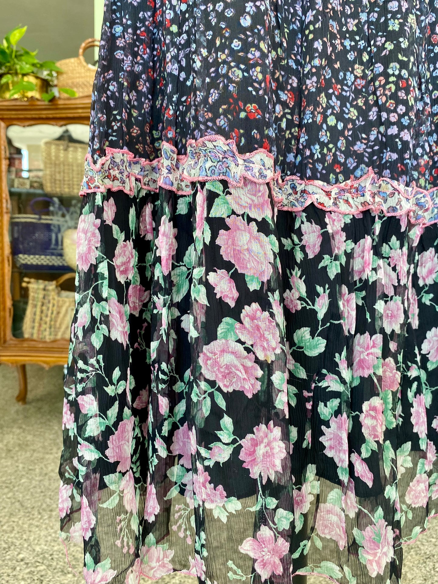 Gonna anni ‘90 in organza di seta - TG. 42/44
