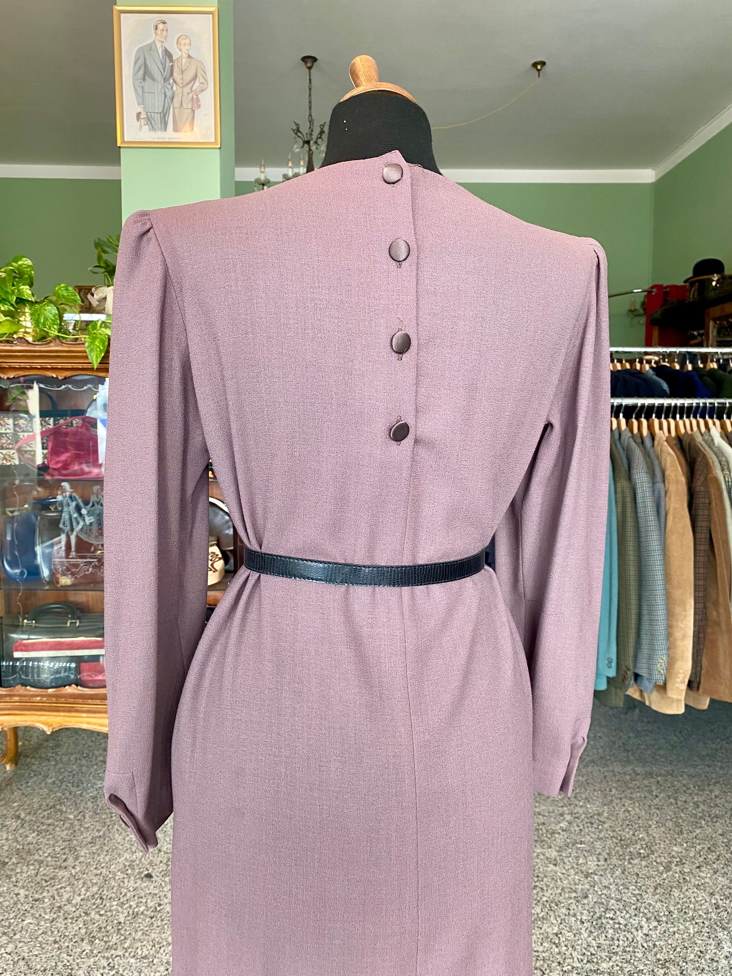 Completo abito + giacca glicine - TG. 46 circa