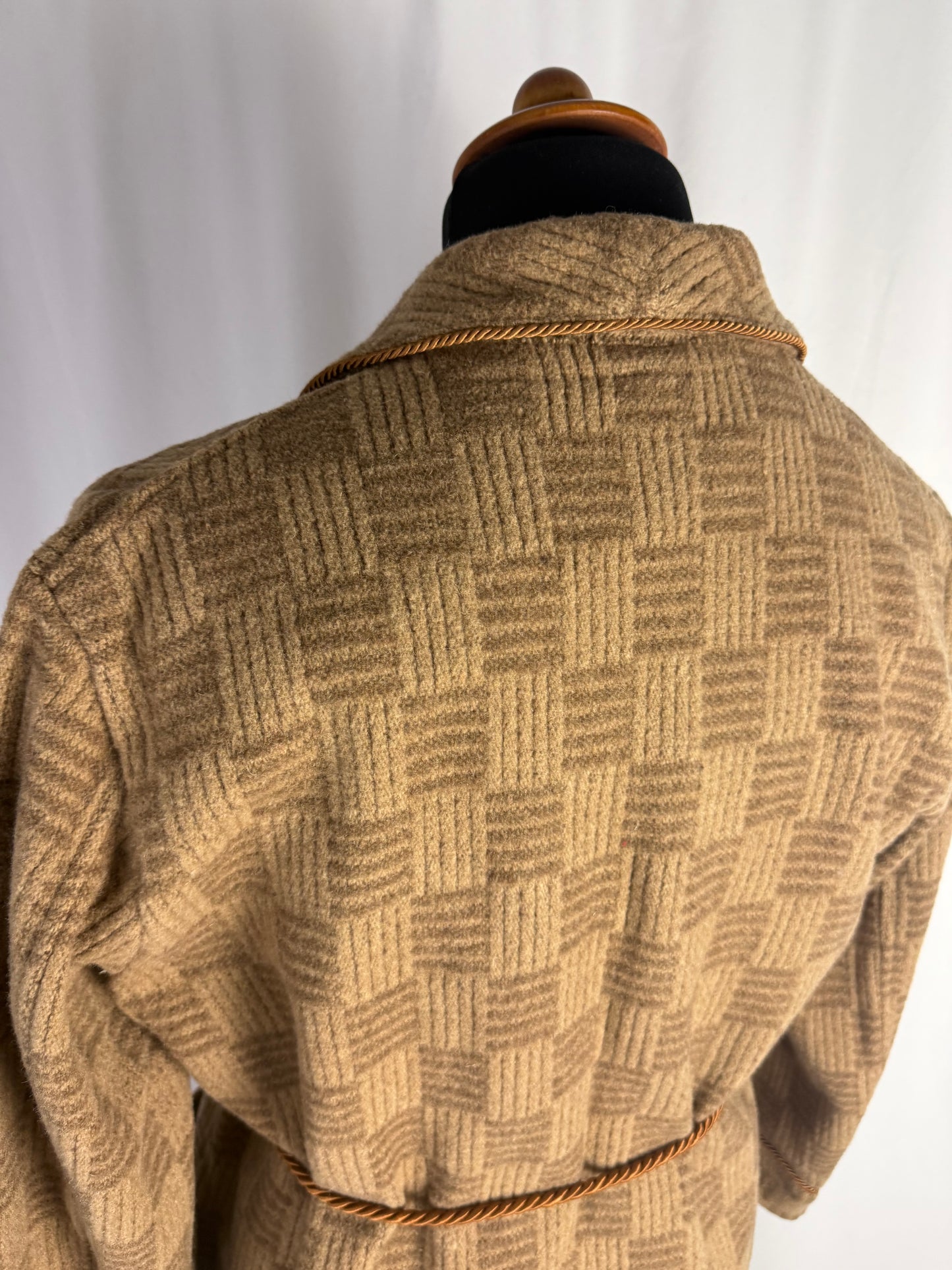 Giacca da camera beige con motivo geometrico - TG. S/M