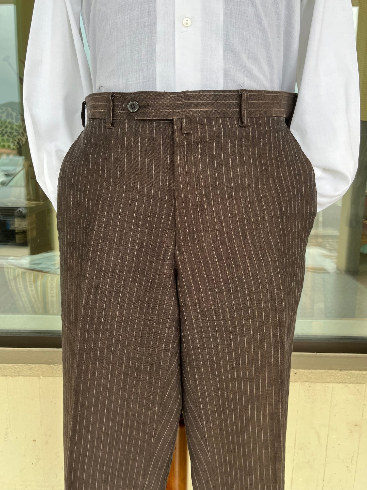Completo in lino tg. 52-54