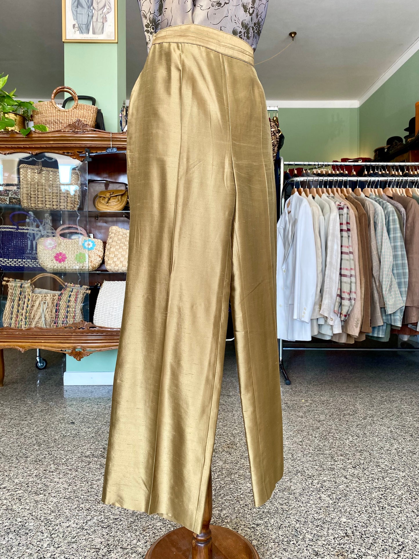 Completo blusa + pantalone in seta - TG. 40
