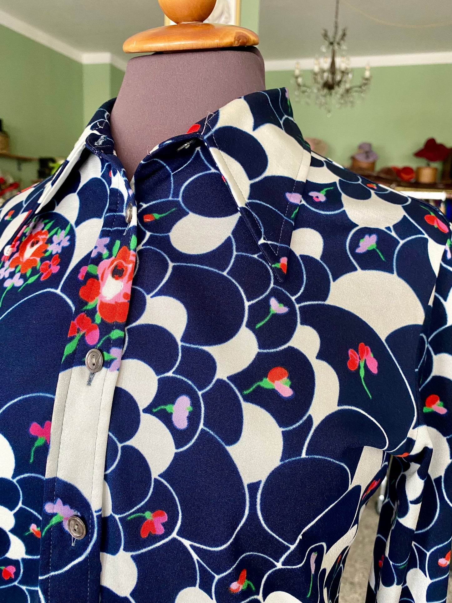 Camicia anni ‘70 stampa psichedelica - TG. 40/42