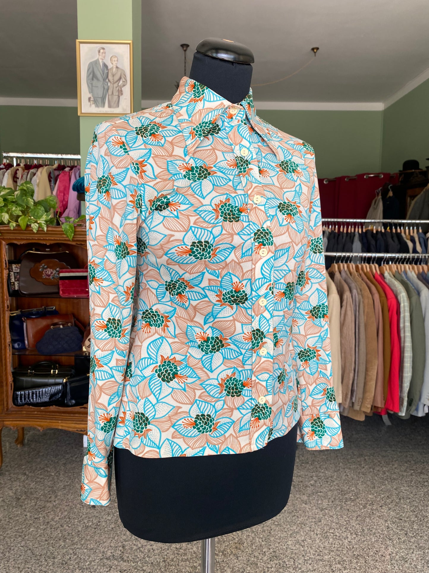 Camicia anni ‘70 optical - TG. 38