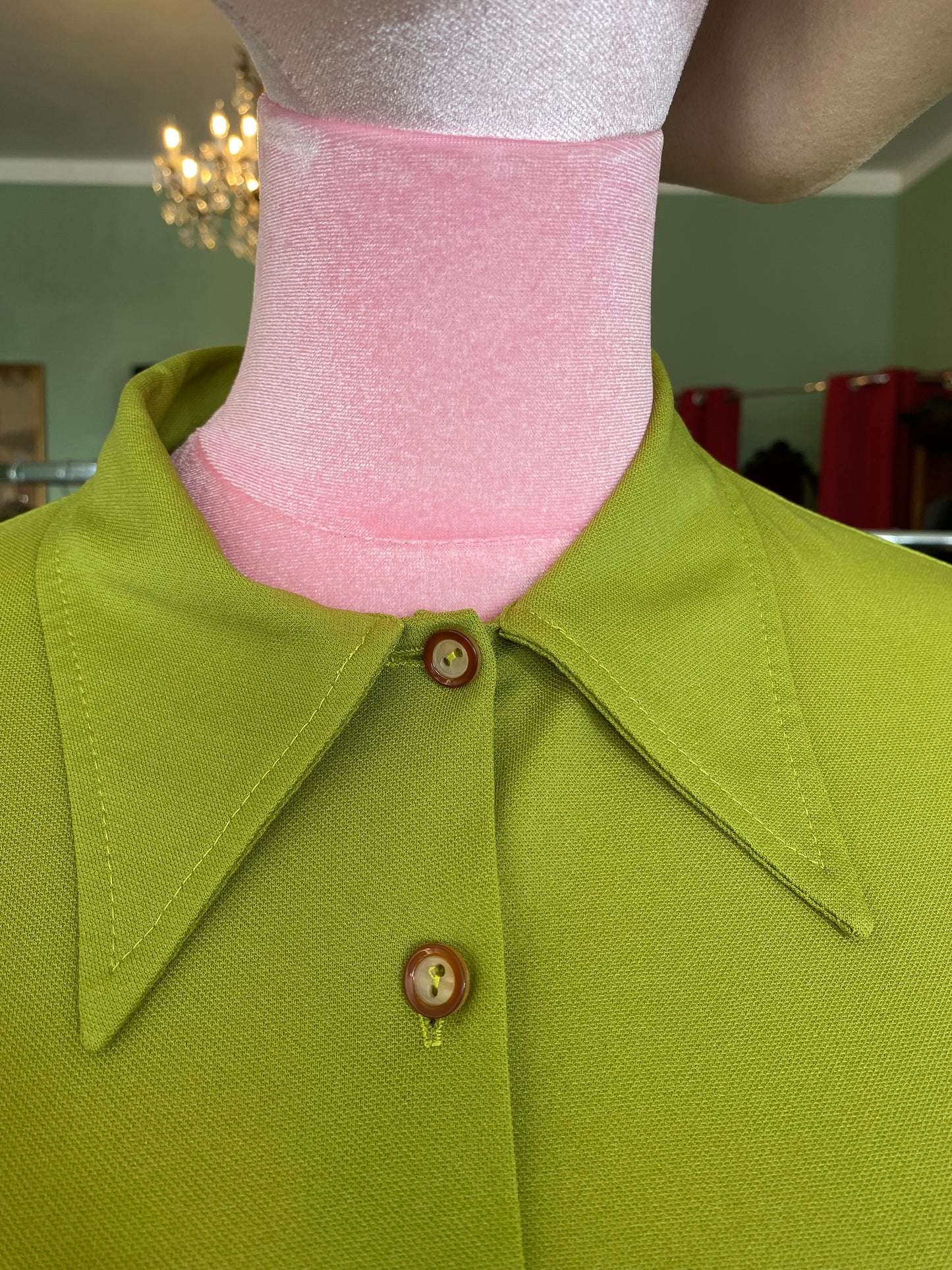 Camicia anni ‘70 verde lime