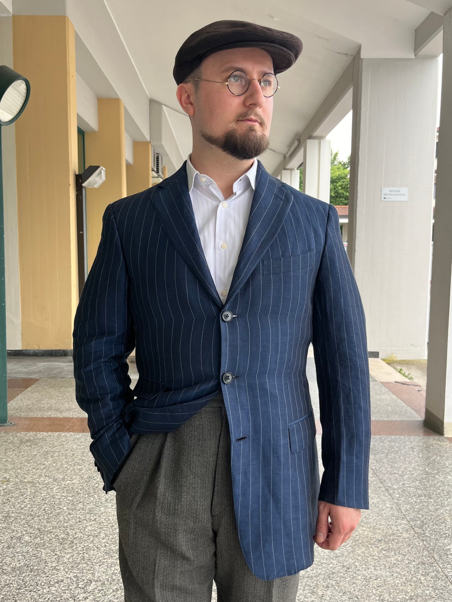 Giacca Ermenegildo Zegna in seta e lino tg. 48