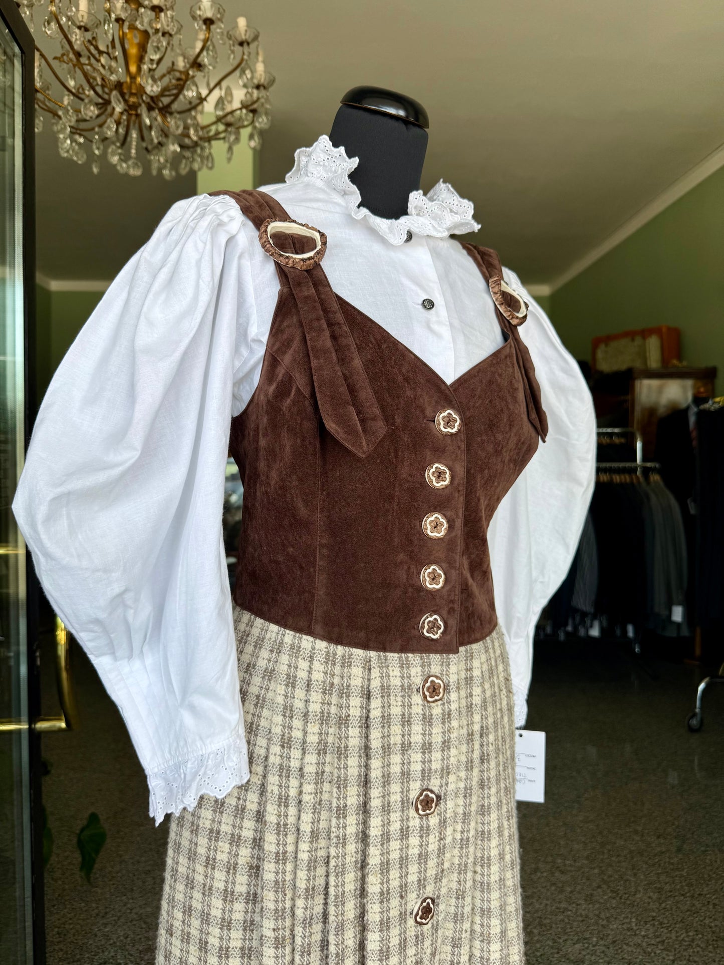 Dirndl in lana e camoscio - TG. 42/44
