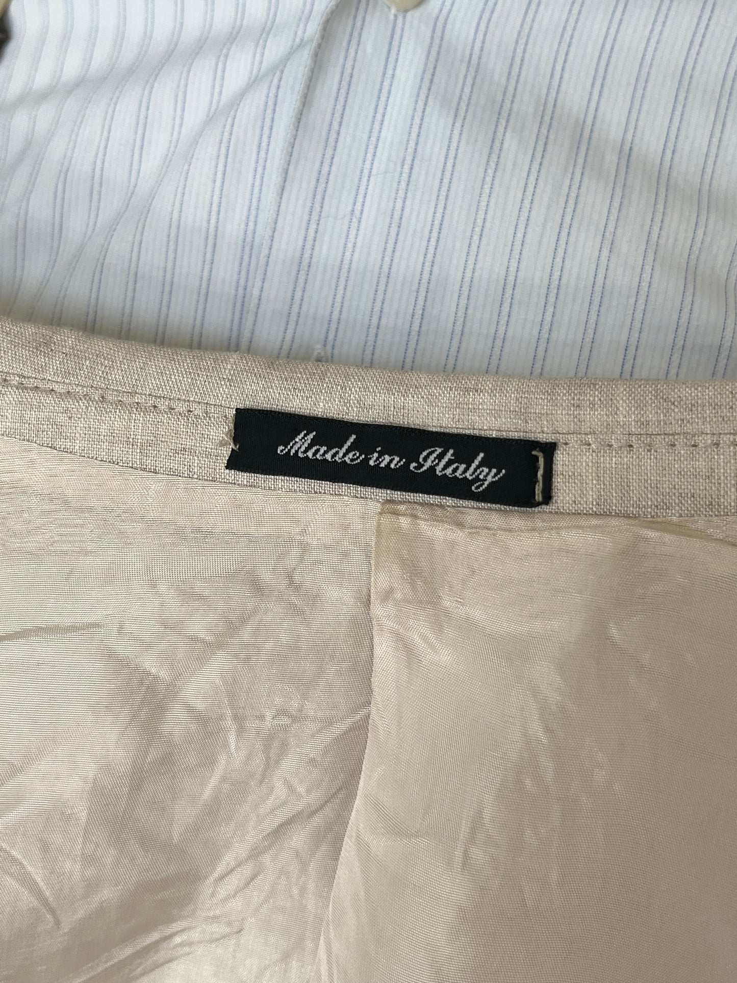 Giacca anni ‘90 lino crema 52