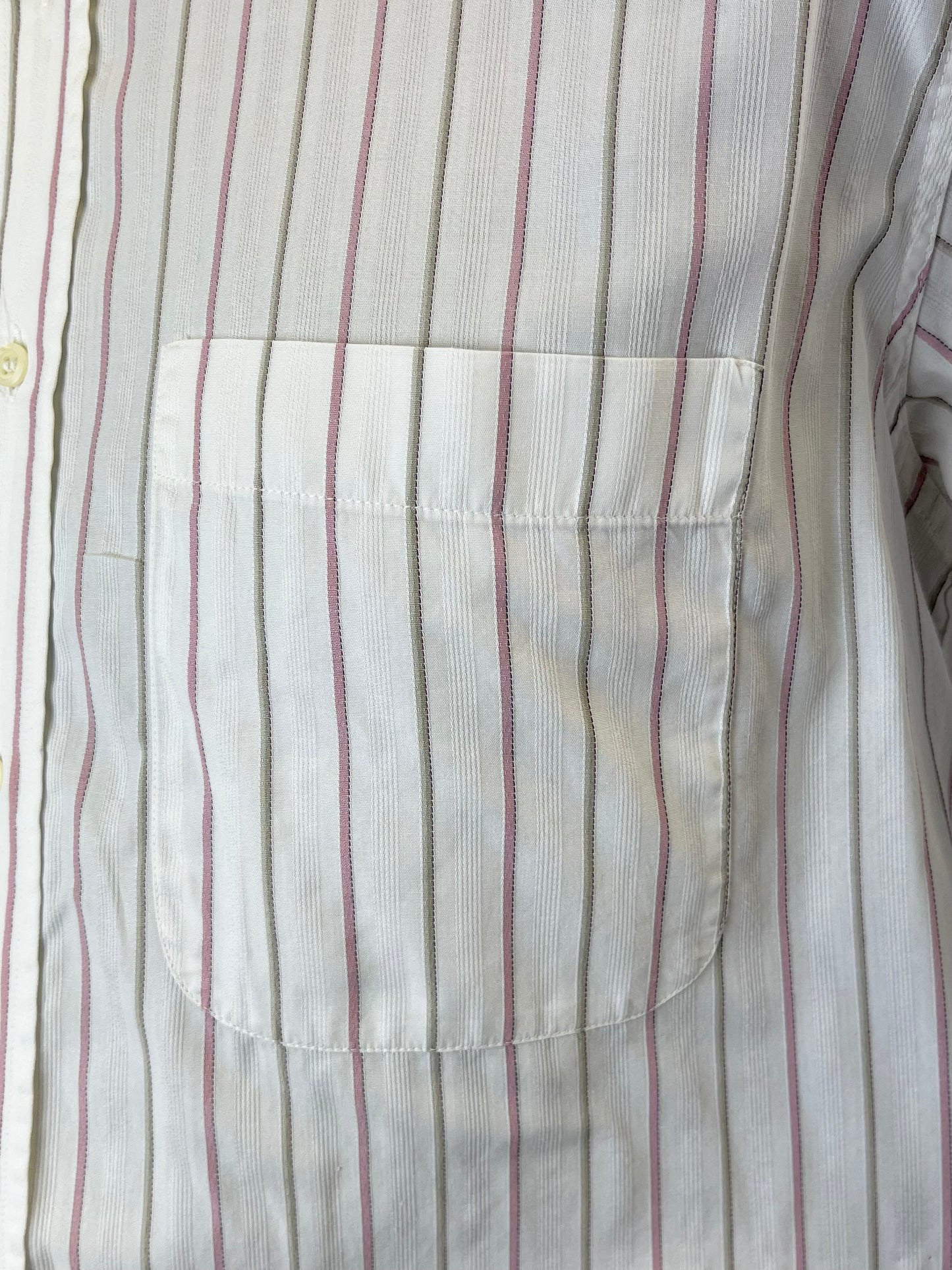 Camicia a righe rosa e tortora tg. M-L