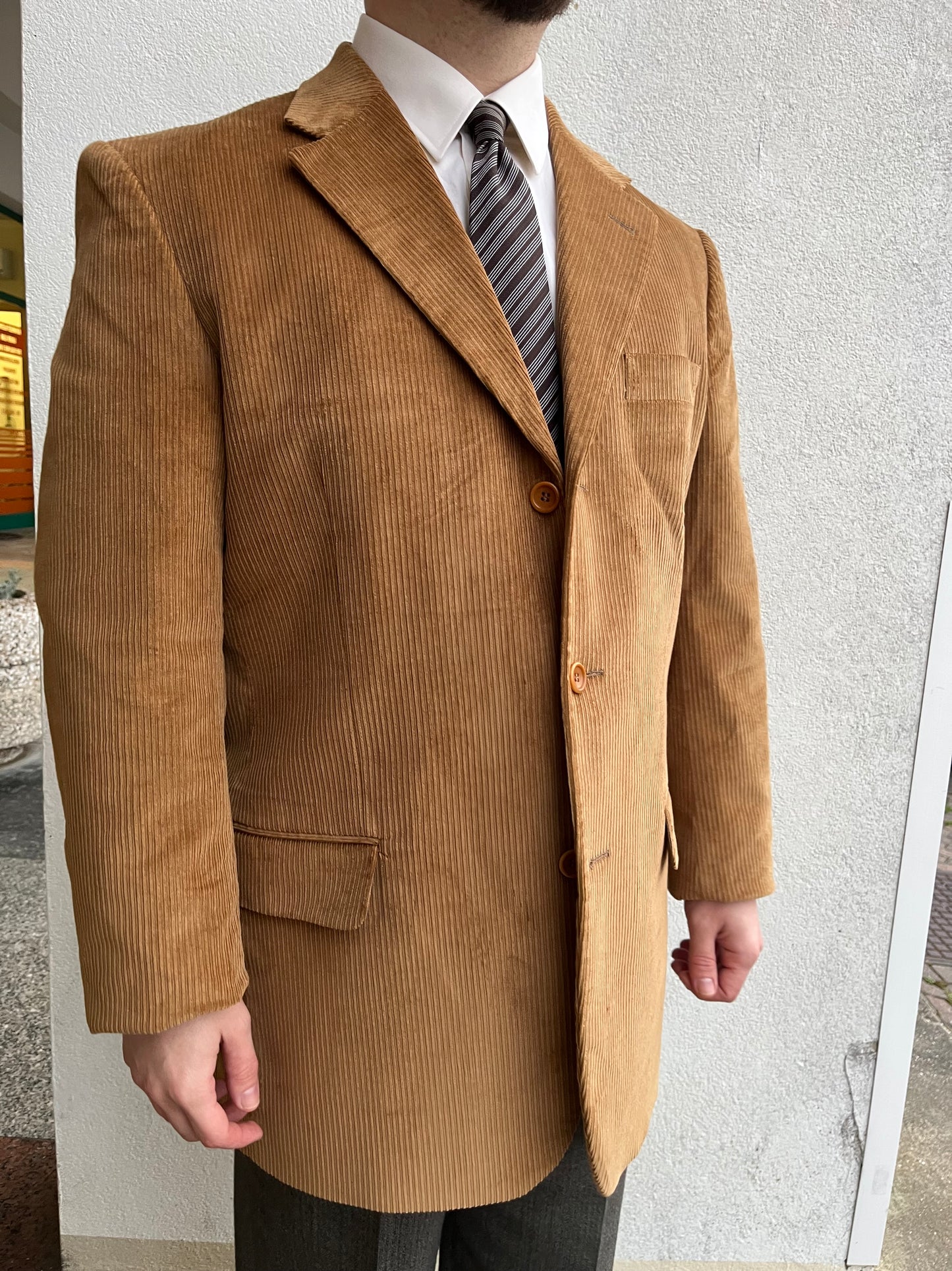 Giacca anni '80 velluto tg. 54