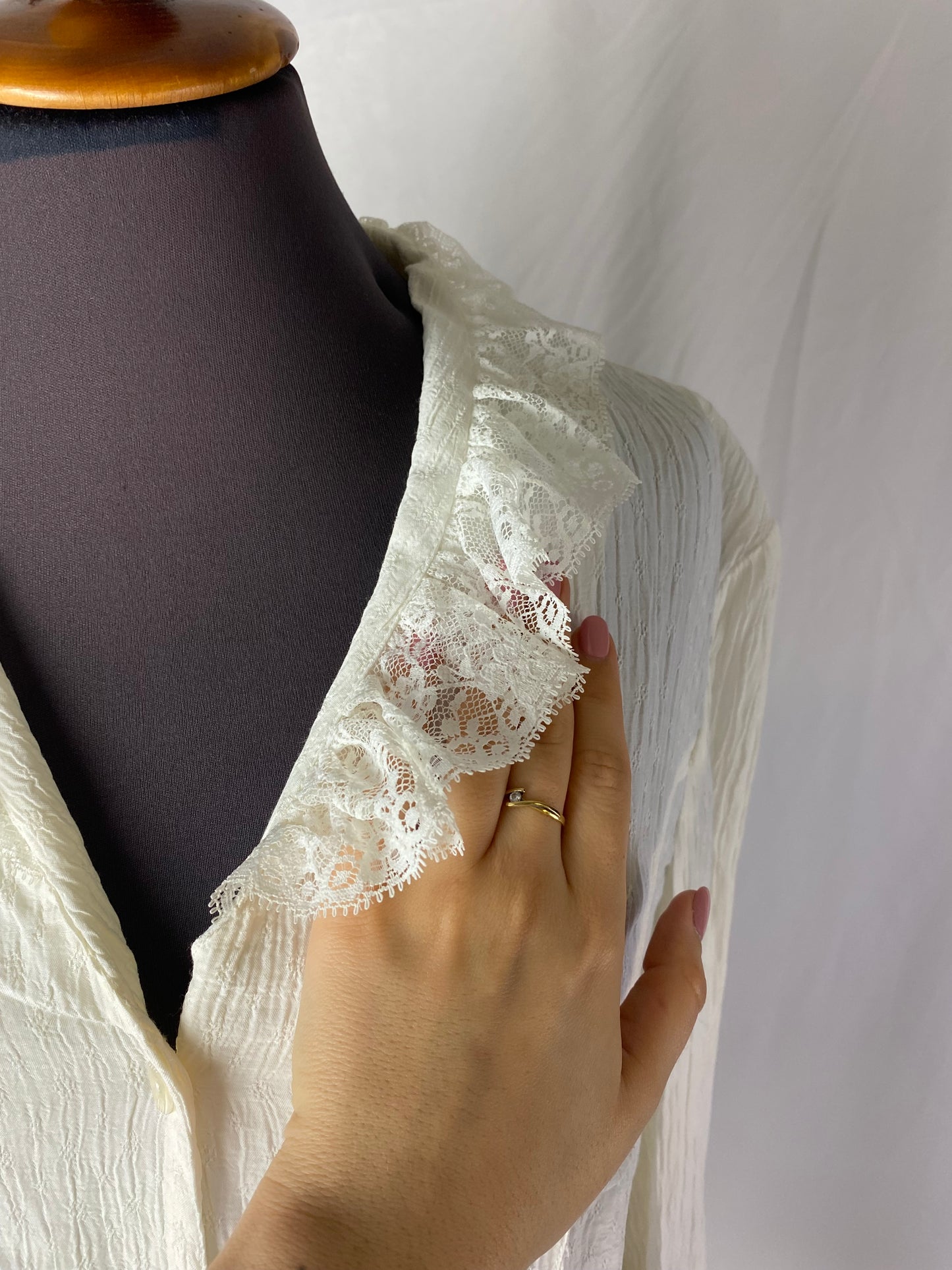 Camicia in cotone goffrato - TG. 44