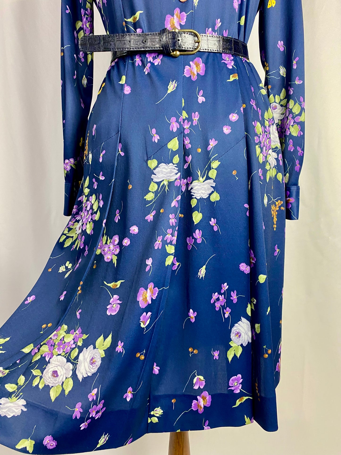 Abito anni ‘70 con fiori - TG. 44/46